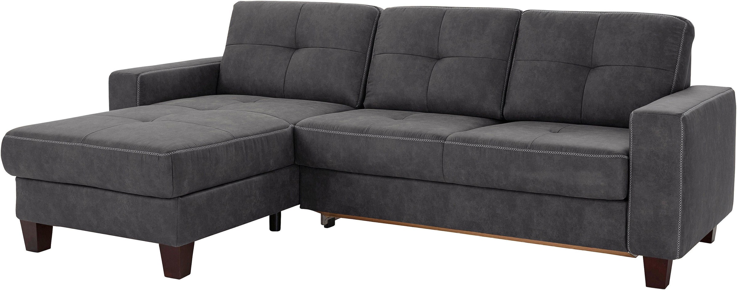 Places of Style Ecksofa »Varese L-Form«, wahlweise mit Bettfunktion und Vor günstig online kaufen