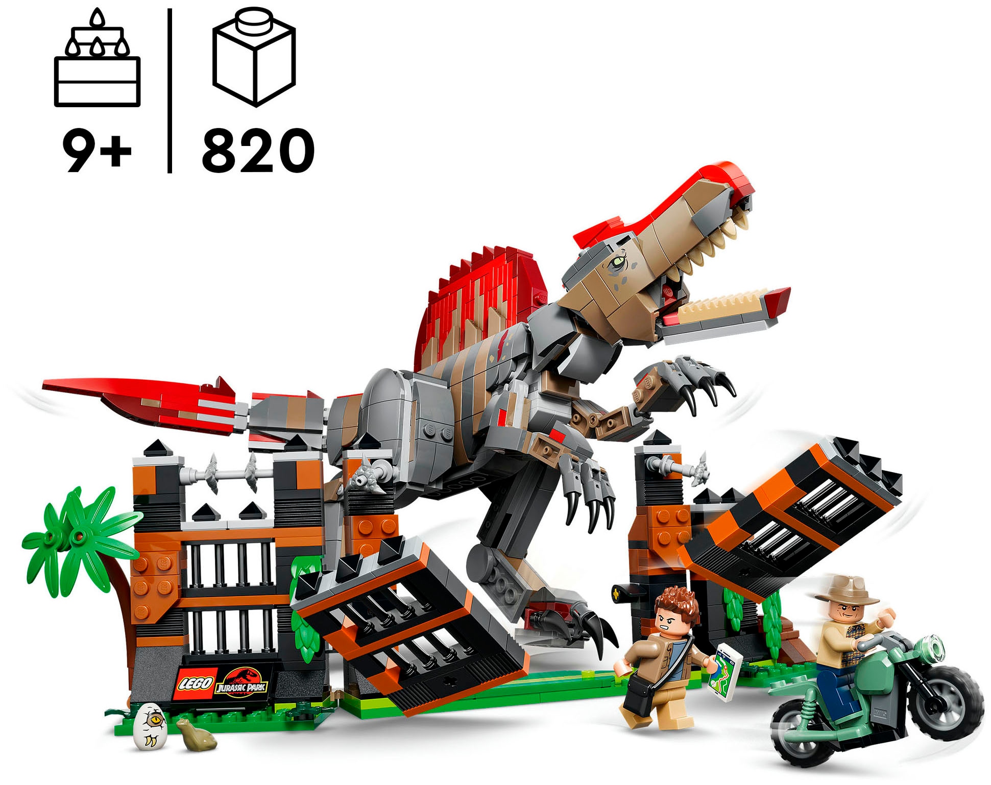 LEGO® Konstruktionsspielsteine »Flucht des Spinosaurus (77982), LEGO Jurassic World« Made in Europe