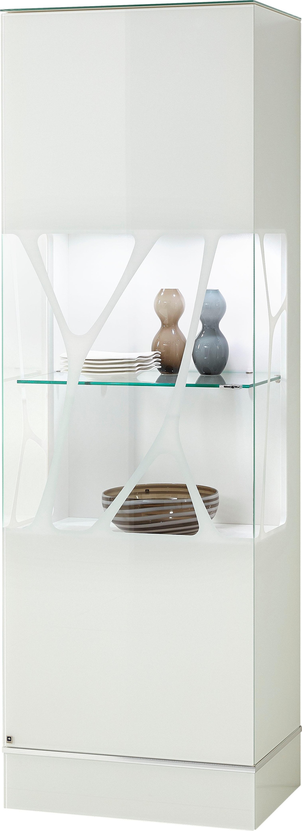 LEONARDO Glasvitrine »CUBE«, mit Genetics, wahlweise mit Beleuchtung, Höhe 192 cm