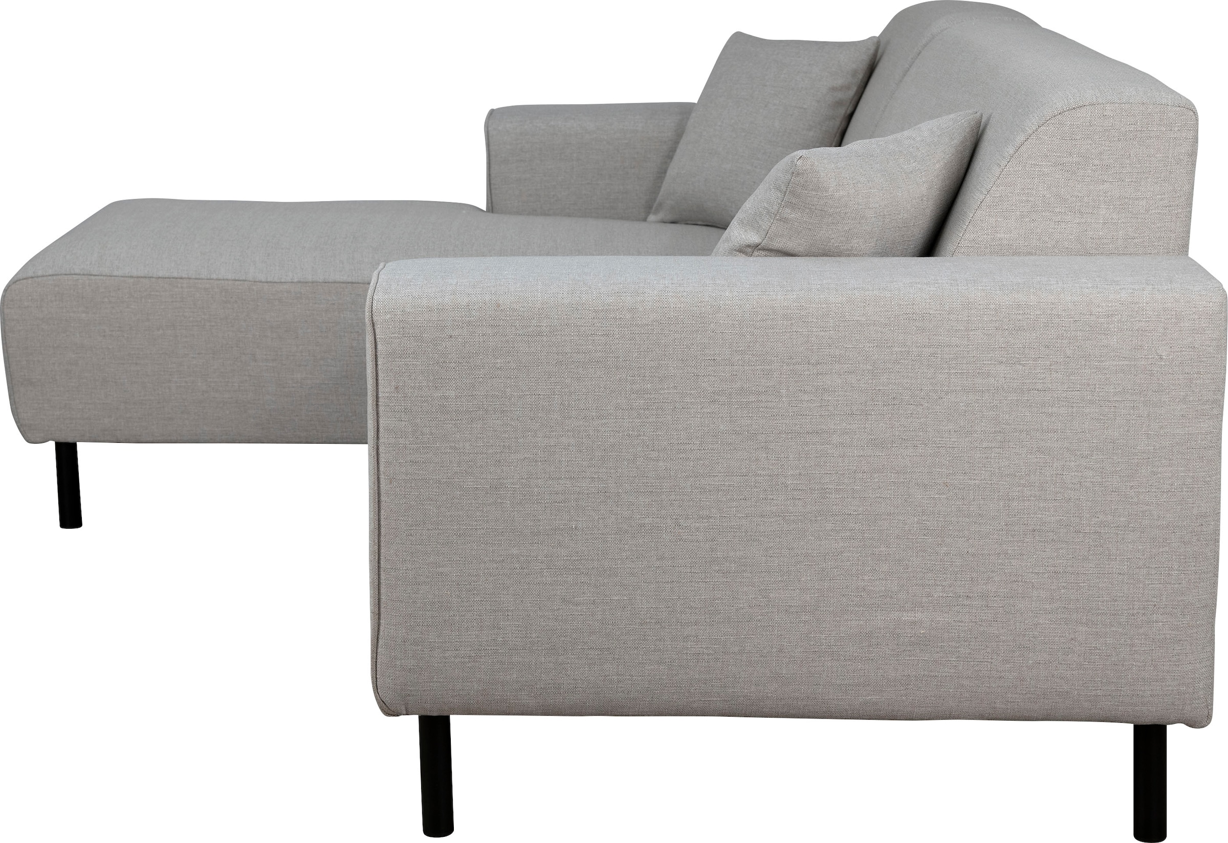 Home affaire Ecksofa »ARROS L-Form mit Wellenunterfederung, Maße B/T/H: 235/163/81 cm«, incl. Zierkissen, mit Recamiere rechts/links bestellbar, auch in Cord