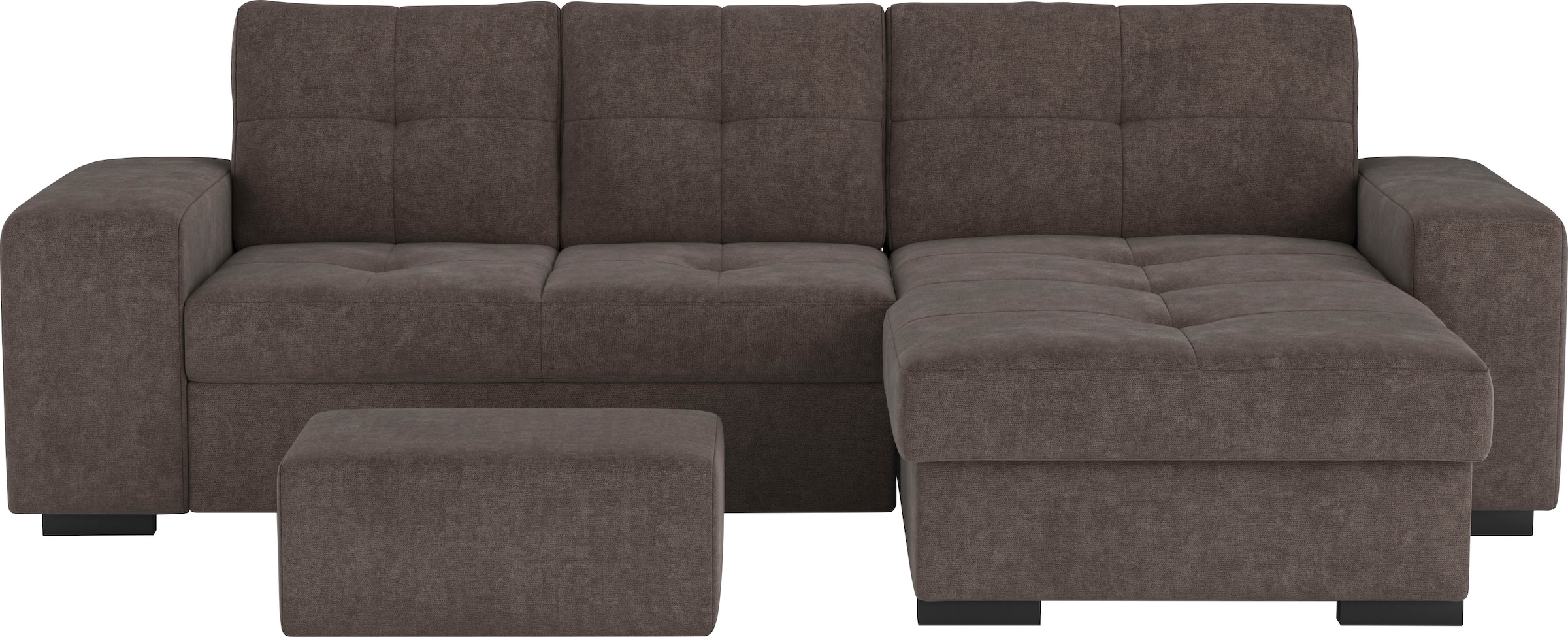 COTTA Ecksofa »Mattina L-Form«, mit Hocker, wahlweise mit Bettfunktion & Be günstig online kaufen