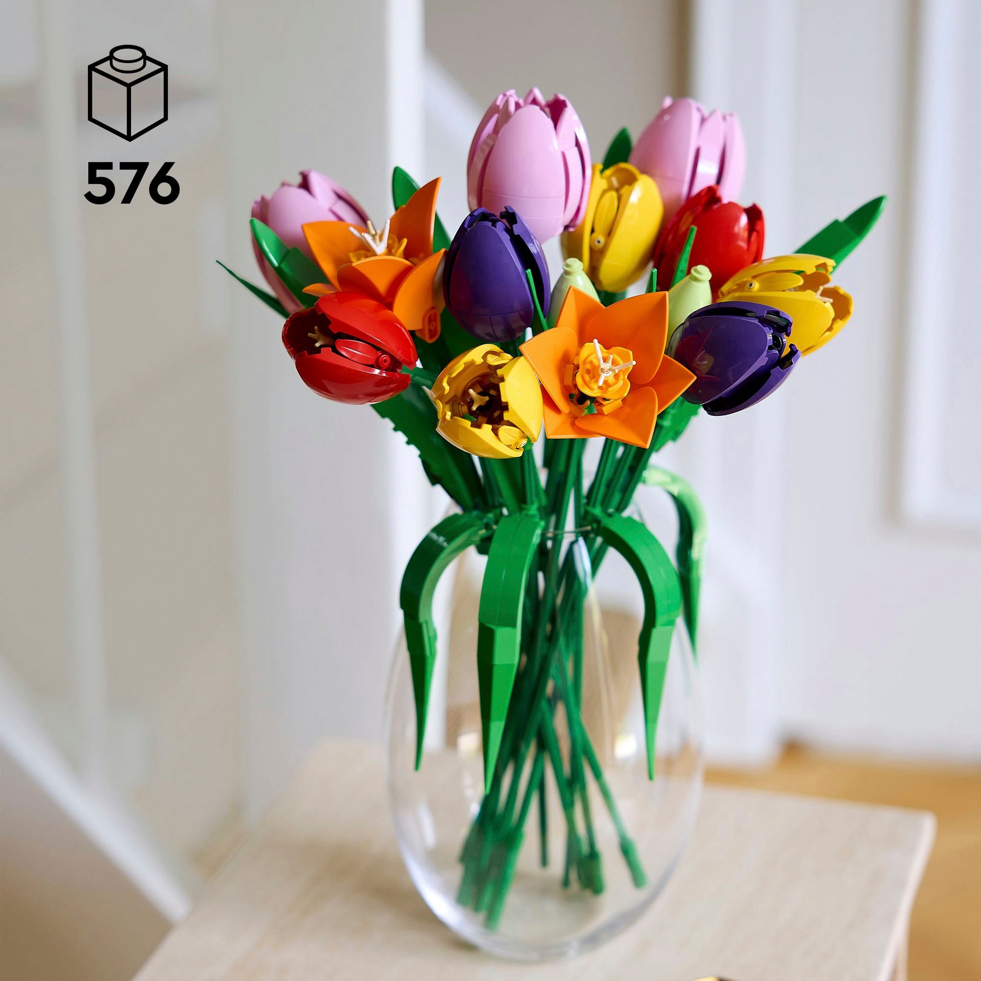LEGO® Konstruktionsspielsteine »Tulpenstrauß (11501), LEGO Botanicals« Made in Europe