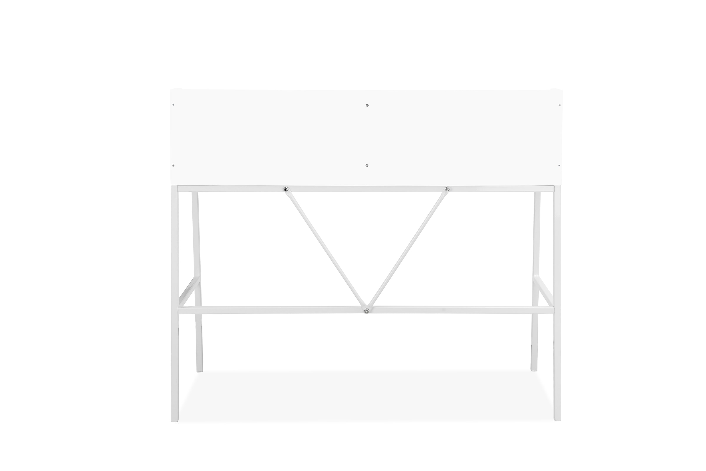 INOSIGN Schreibtisch »Jaxson«, (1 St.), weißes Gestell aus Metall, Breite 120 cm