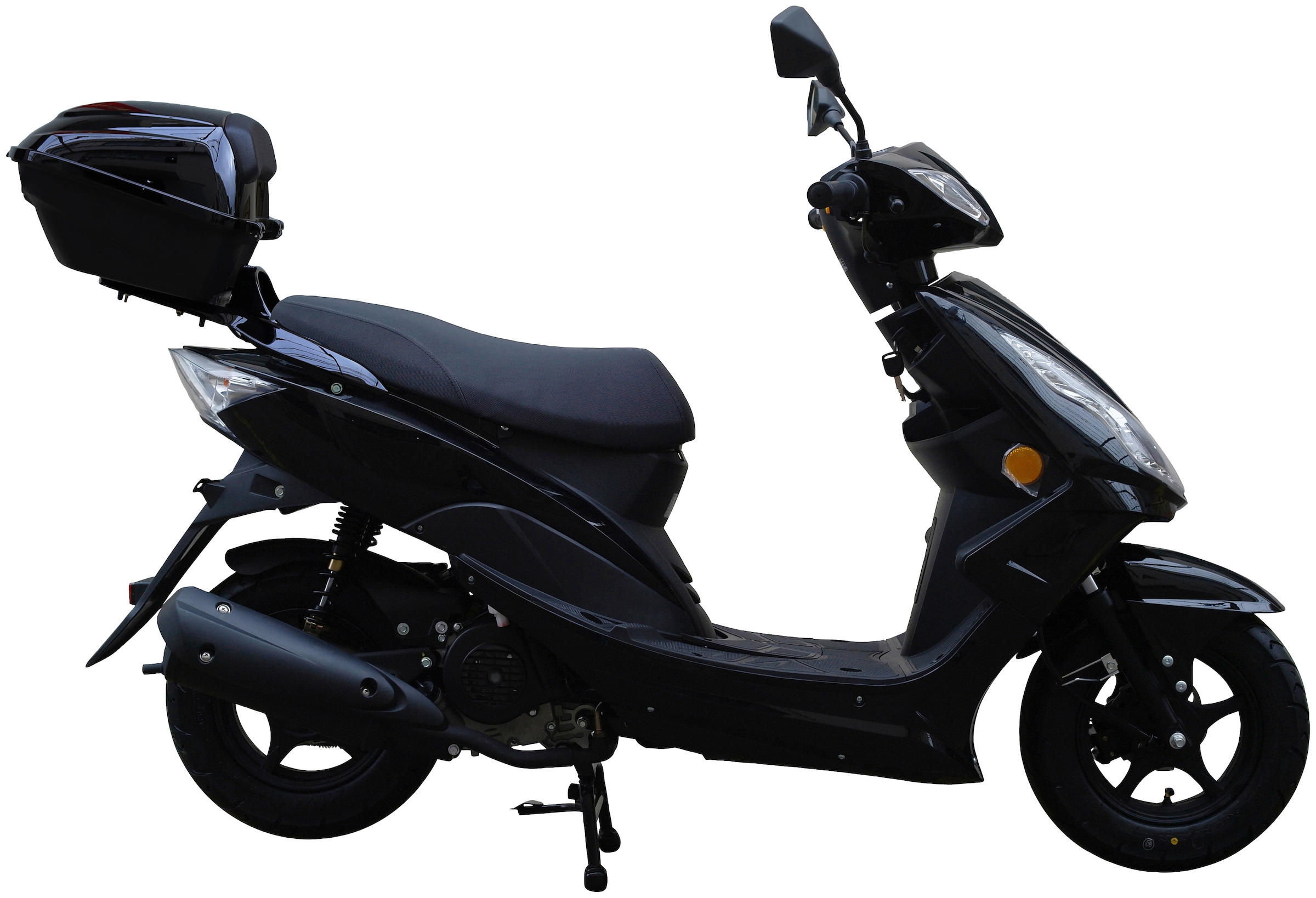 GT UNION Motorroller »GT3 45«, 49,6 cm³, 45 km/h, Euro 5, 3 PS, (Set, mit Topcase), Luftgekühlter Motor