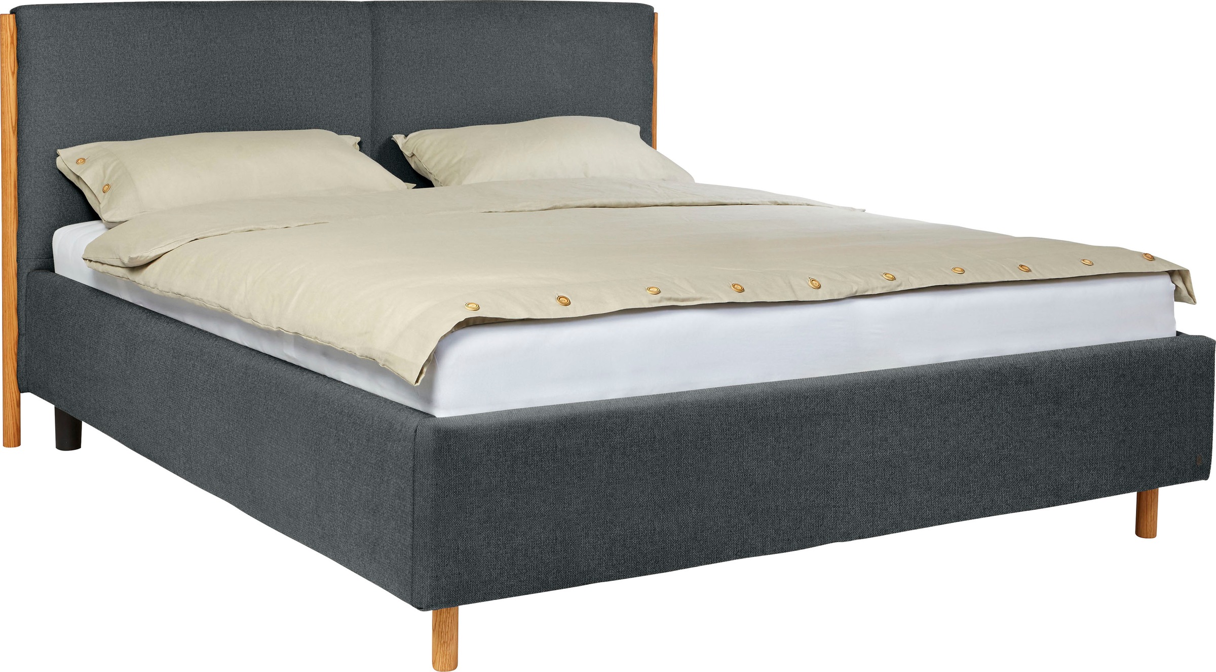 2. Bild von TOM TAILOR HOME Polsterbett »CALIFORNIA BED«, mit seitlichen Holzakzenten am Kopfteil