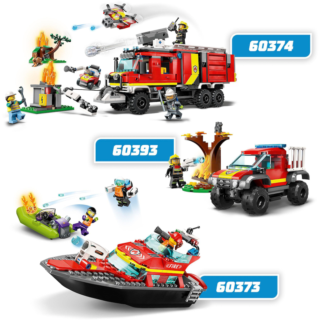 LEGO® Konstruktionsspielsteine »Feuerwehrboot (60373), LEGO® City«, (144 St.)