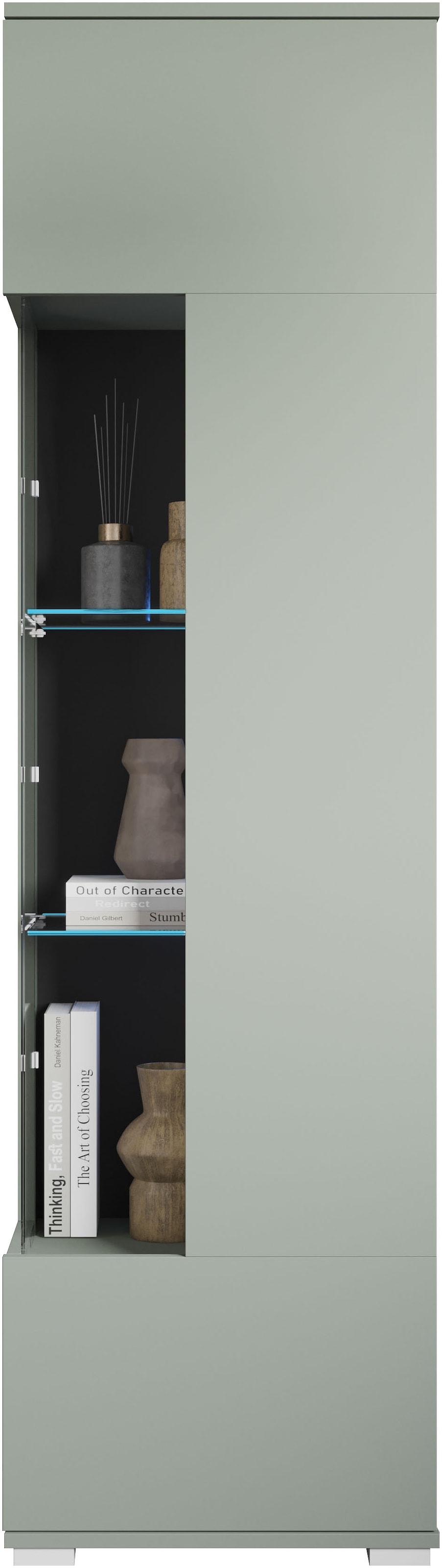 INOSIGN Vitrine »Kenia, stehend und hängend, Türanschlag wechselbar«, (1 St.), Vitrineschrank mit Glastüren 160 cm Höhe