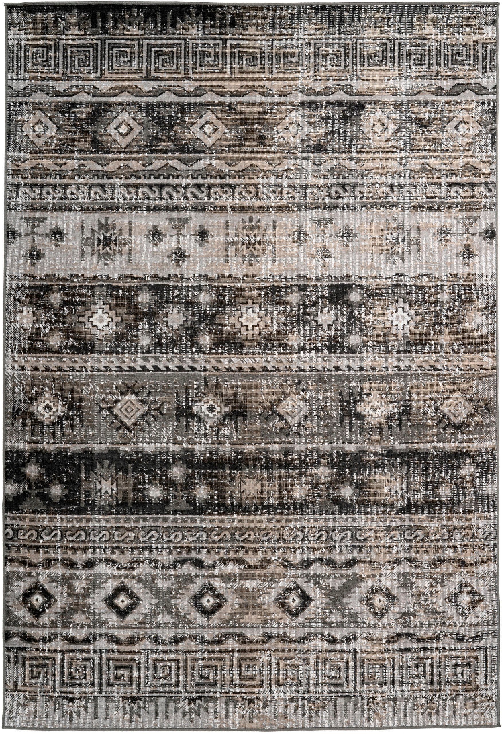 calo-deluxe Teppich »Ruzica-303«, rechteckig, 6 mm Höhe, Flachgewebe, Vintage Design, Wohnzimmer