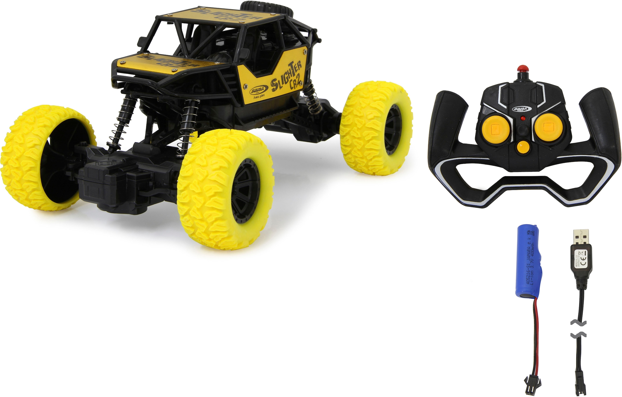 Jamara RC-Monstertruck »Diecast, Slighter CR2 gelb, 2,4GHz«