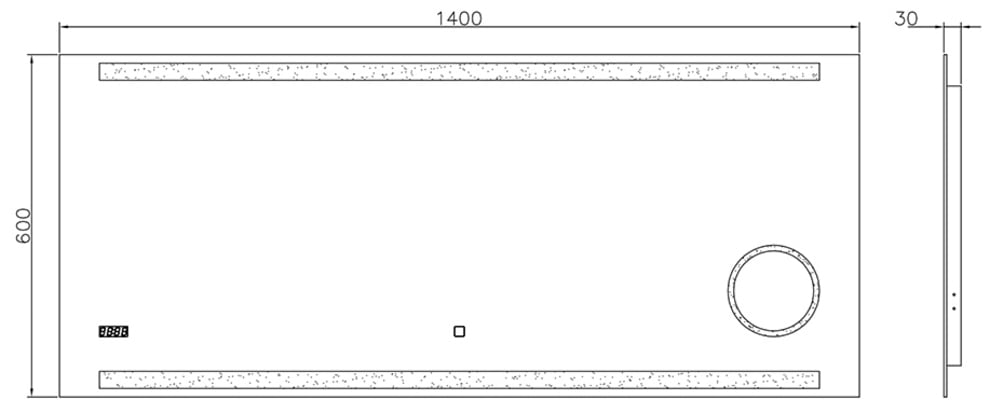 Talos LED-Lichtspiegel »King«, 160x60 cm, energiesparend