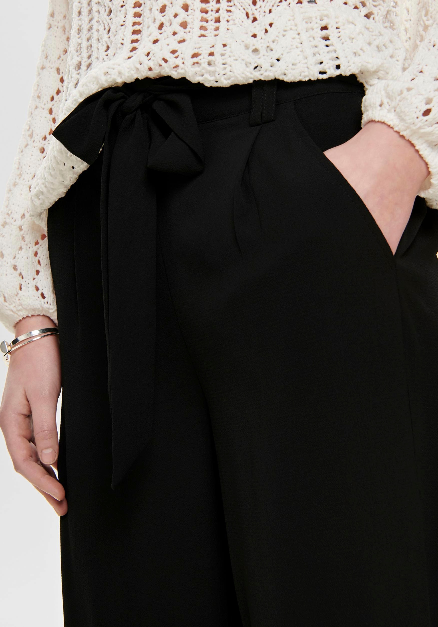 ONLY Palazzohose »ONLWINNER PALAZZO CULOTTE PANT NOOS PTM«, in uni oder gestreiftem Design