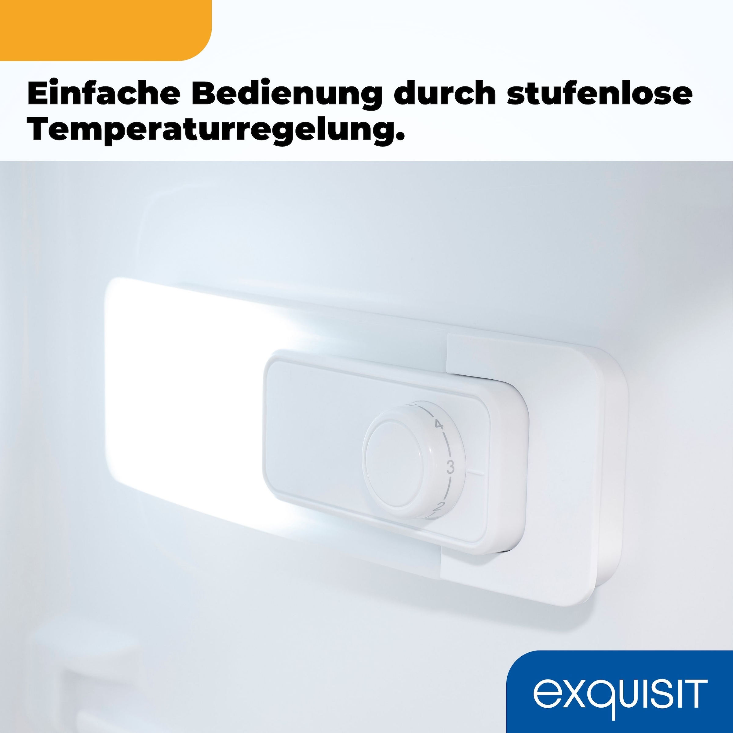 exquisit Kühl-/Gefrierkombination KGC270-45-040D inoxlook-az »KGC270-45-040D inoxlook-az« 142,6 cm hoch 54,5 cm breit 206 l, leise & sparsam, 4*-Gefrierfach mit flexiblem Stauraum & LED