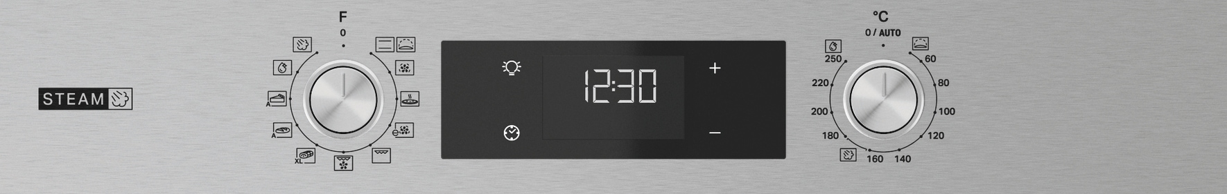 BAUKNECHT Backofen-Set »BAKO 760 Steam IN«, mit 1-fach-Teleskopauszug, (Set, 2 St.), GentleSteam - für ein saftiges Inneres und ein knuspriges Äußeres