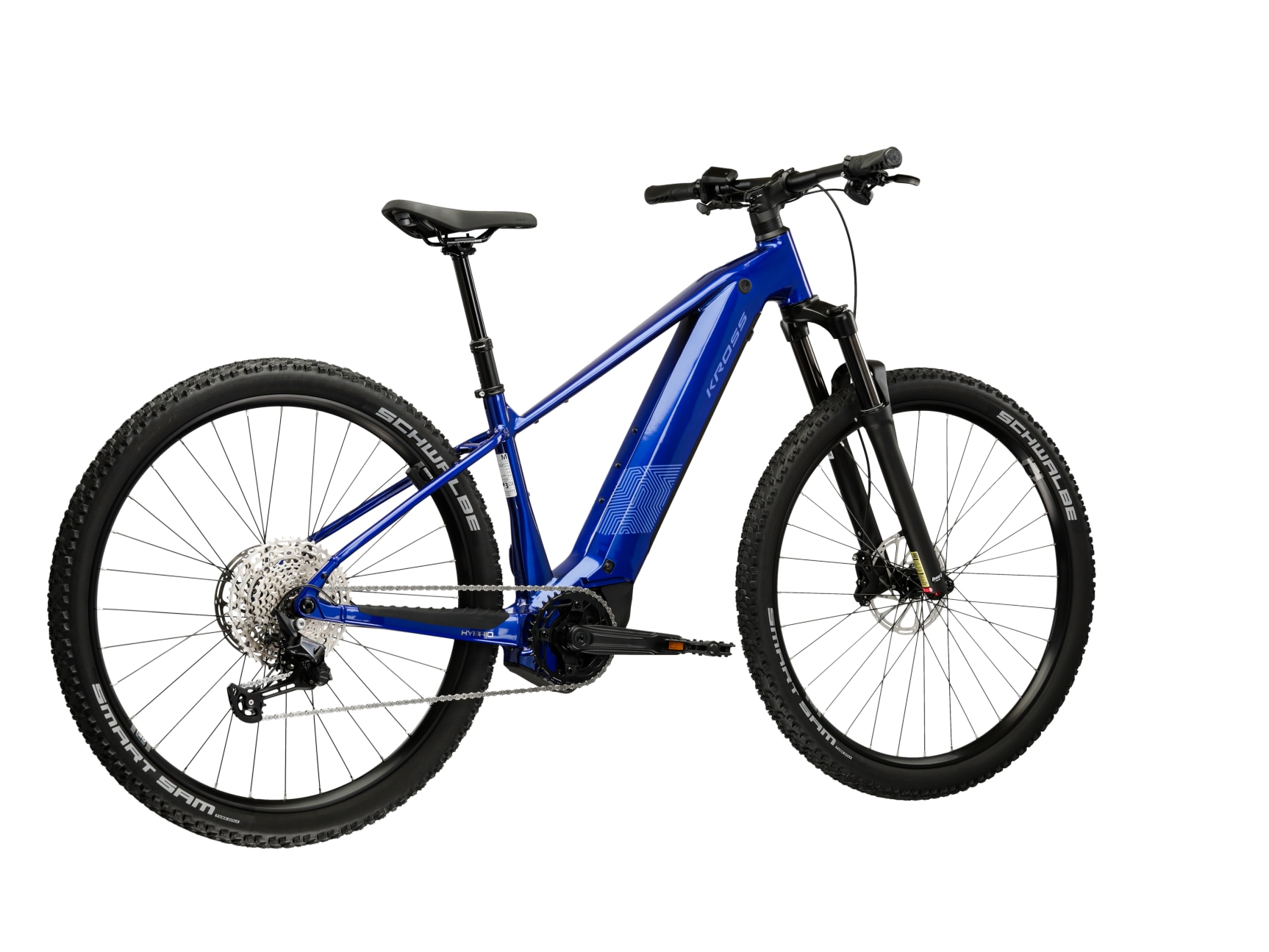 Kross »Influx Hybrid 4.0 21,3Ah / 800 Wh 29 Zoll blau 12 Gänge 2026« 12 Gang Shimano DEORE M6100 Schaltwerk Kettenschaltung Mittelmotor 250 W