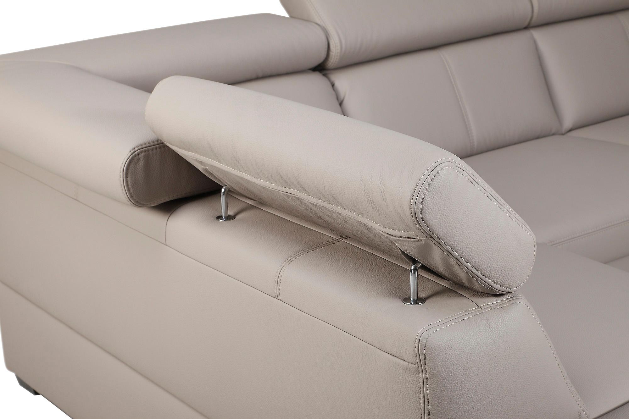 exxpo - sofa fashion Ecksofa »Salerno, klassisch modernes Funktionssofa, hoher Sitzkomfort, L-Form«, inkl. Kopf- und Armteilverstellung, wahlweise mit Bettfunktion