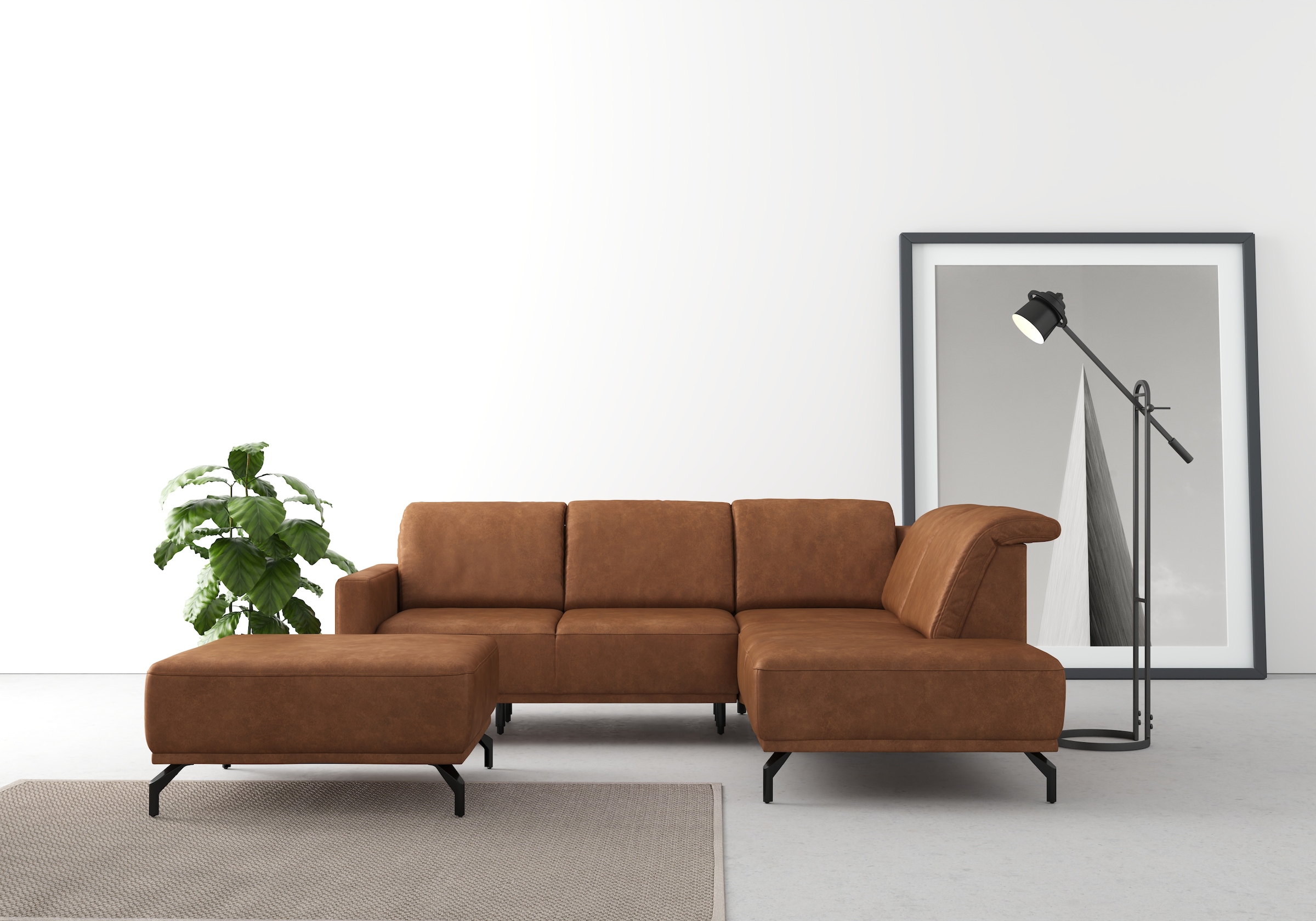 sit&more Ecksofa »Bailando L-Form«, wahlweise mit Kopfteilverstellung und V günstig online kaufen