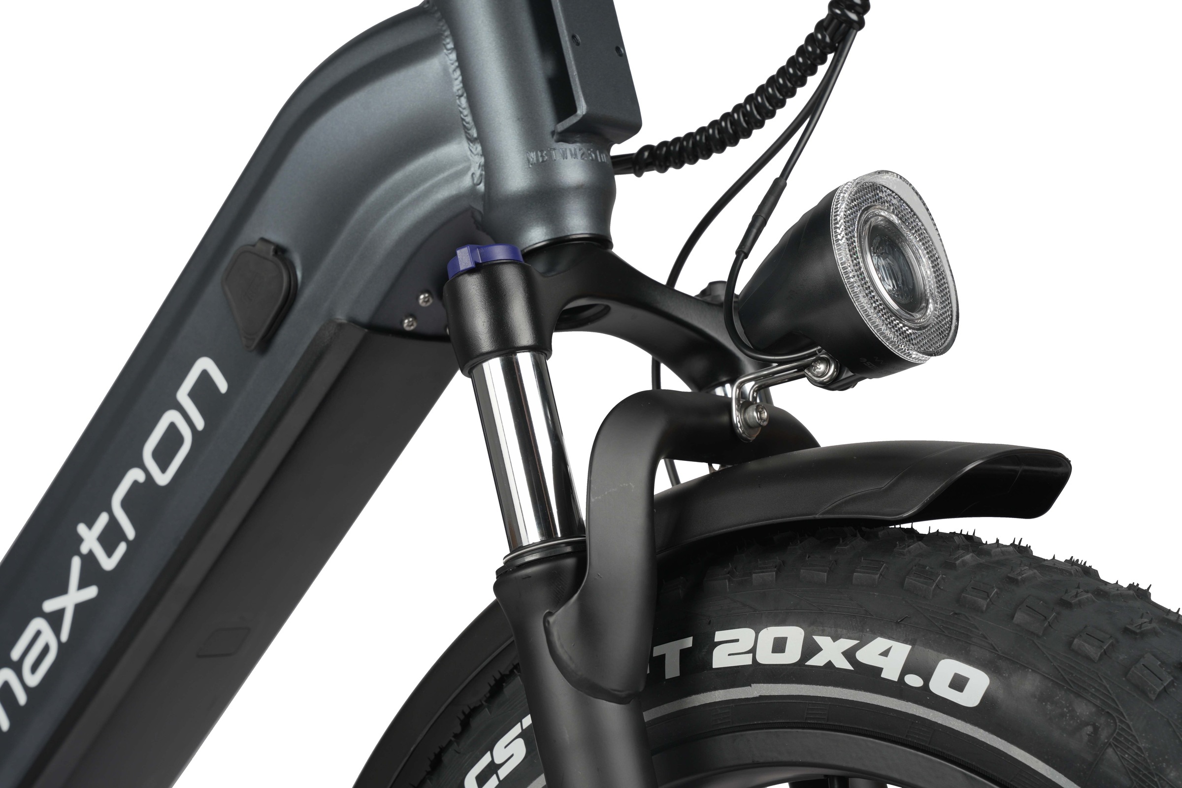 Maxtron »Maxtron Camel E-Bike compactbike« 7 Gang Shimano Kettenschaltung Heckmotor 500 W Packung,  20-Zoll-Fettreifenfahrrad mit Vorder- und Hinterradfederung