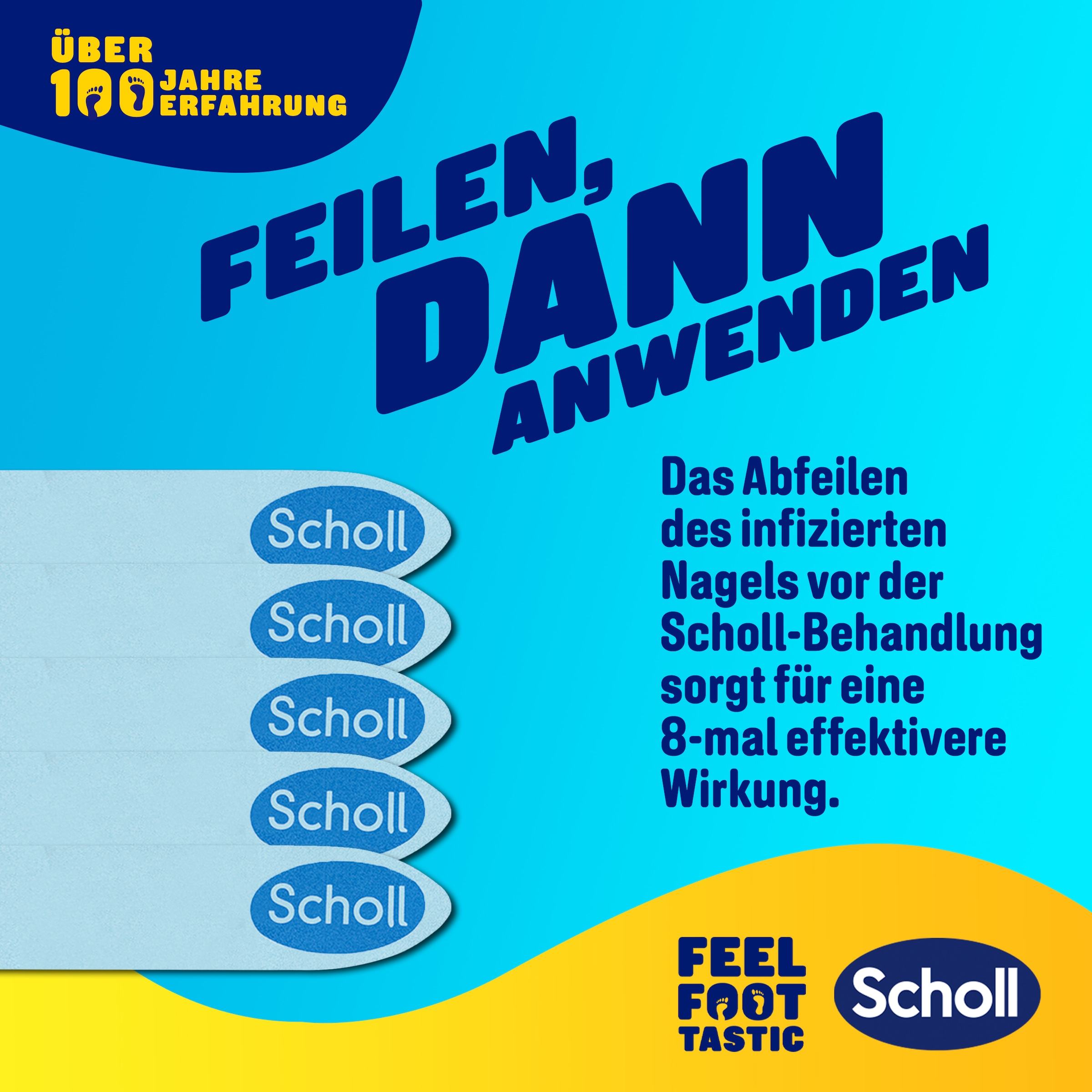 Scholl Nagelpflegestift »2-in-1 Stift effektiven Behandlung von Nagelpilz und Pilzinfektionen«, (Packung), Wirksamkeit klinisch bestätigt