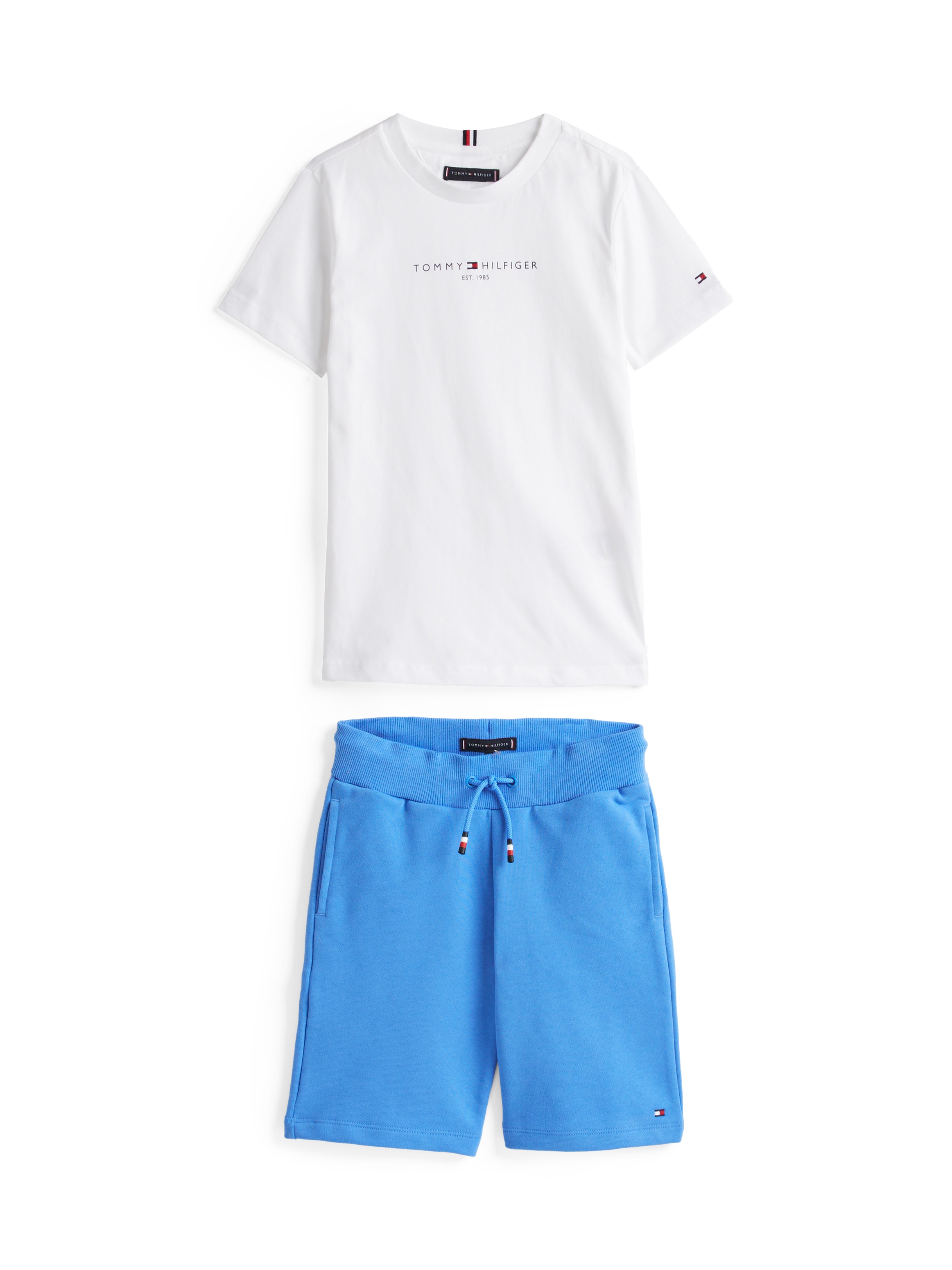 Tommy Hilfiger T-Shirt & Shorts »ESSENTIAL SET« Set, 2er, 2 Stk. mit Logoschriftzug