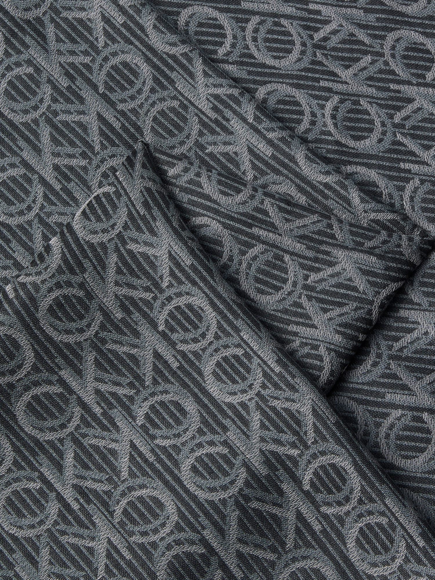 Calvin Klein Modeschal »Monogram Jaquard Schal«, Mit Markenlogoprint