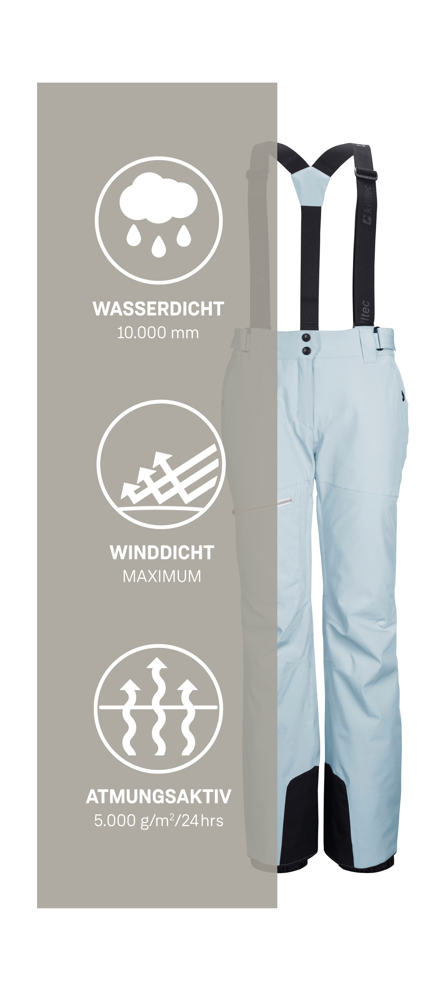 Killtec Skihose »KSW 60 WMN SKI PNTS«  Skihose mit 4-Wege-Stretch, wasserdicht, atmungsaktiv, Kantenschutz