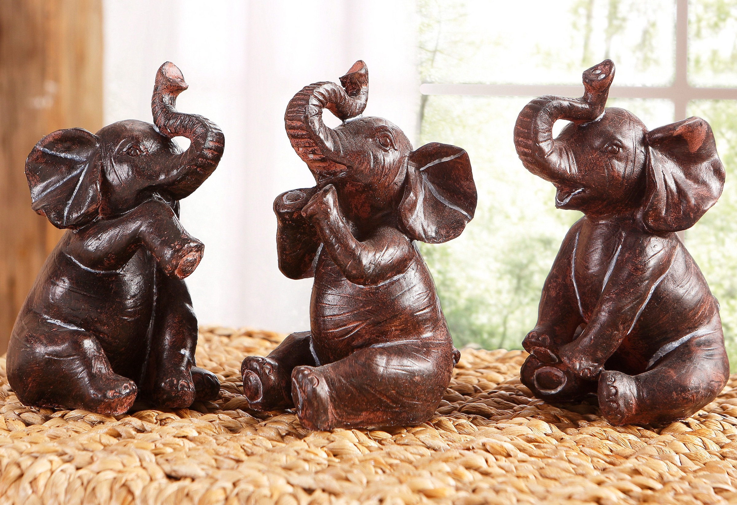 pajoma Tierfigur Raten »Elefanten«, auf (Set, 3 bestellen St.)