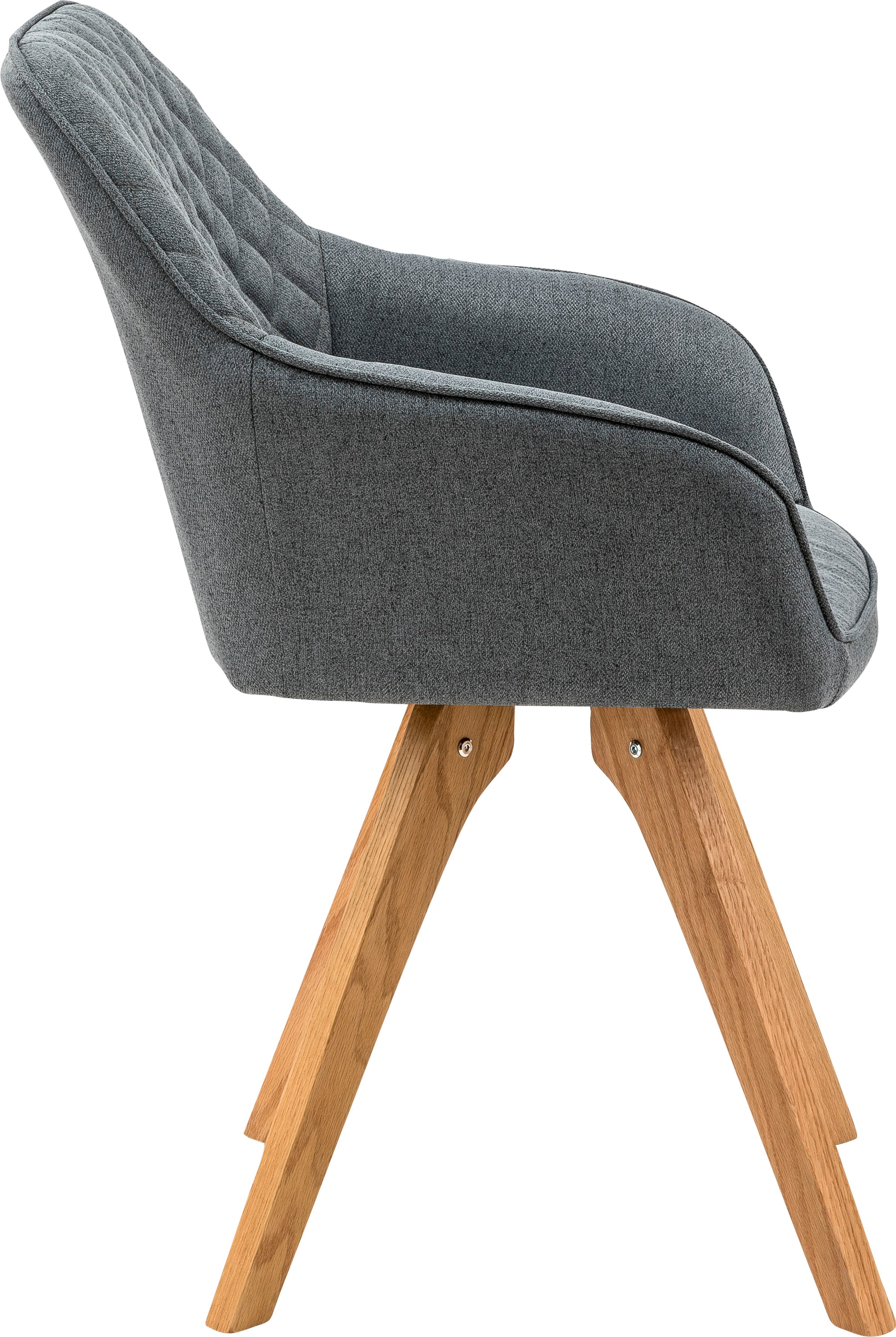 SalesFever Essgruppe, (Set, 5 tlg.), bestehend aus 4 modernen Polsterstühlen und einem 180 cm breiten Tisch
