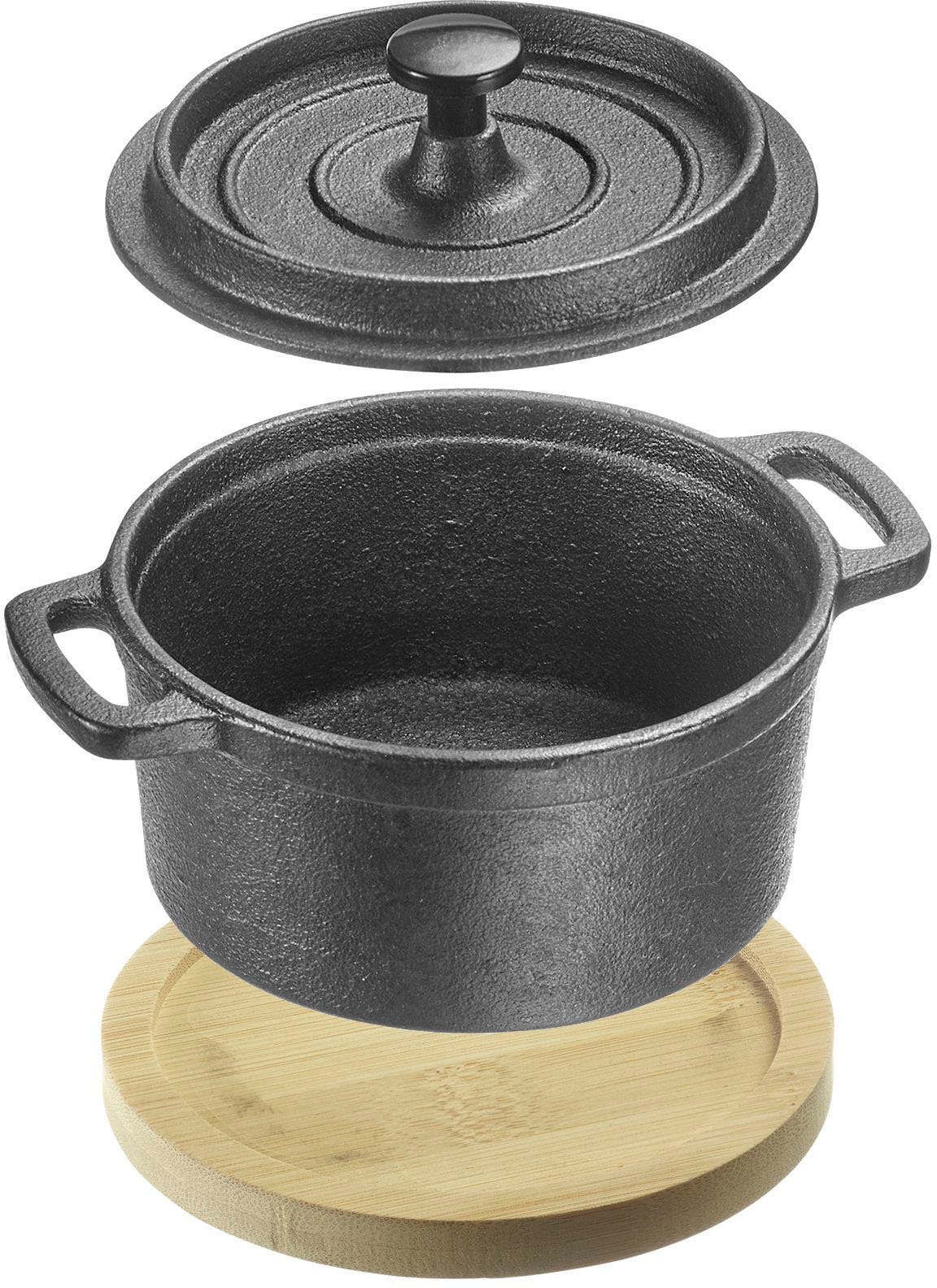 Gusseiserner Topf mit Deckel »Tapas + Friends«, 250 ml