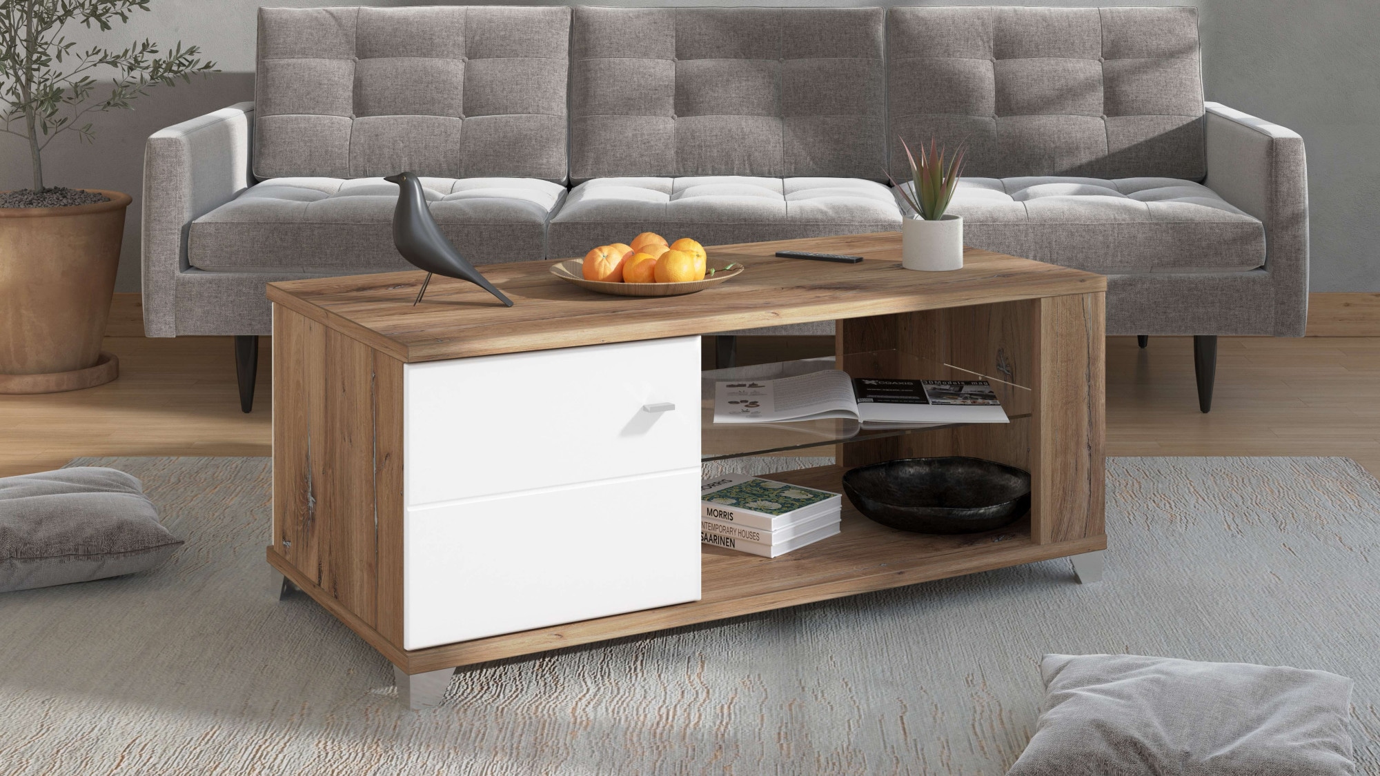 INOSIGN Couchtisch »Burgundy120 cm, rechteckig, in zeitloser Design,« günstig online kaufen