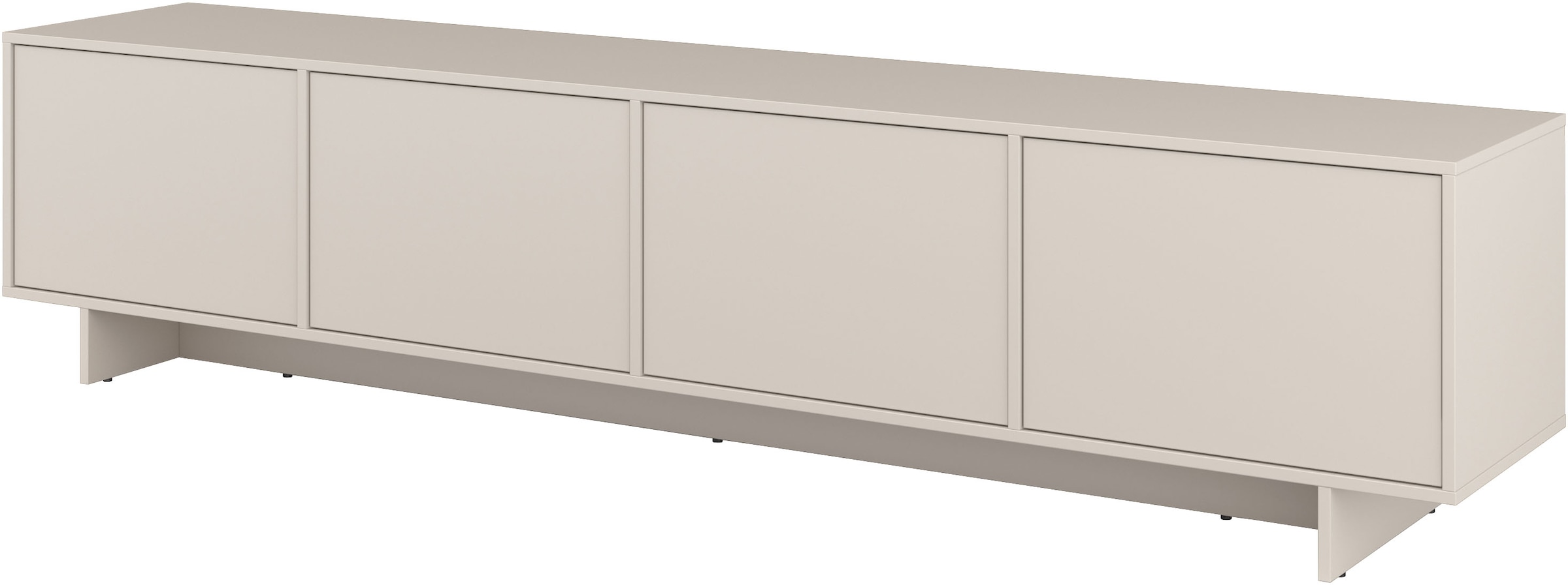 OTTO home Lowboard »Tatami, Modernes griffloses TV-Board, Breit 220,50cm, TV-Schrank« TV-Schrank, TV-Board mit viel Stauraum, push-to-open-Funktion