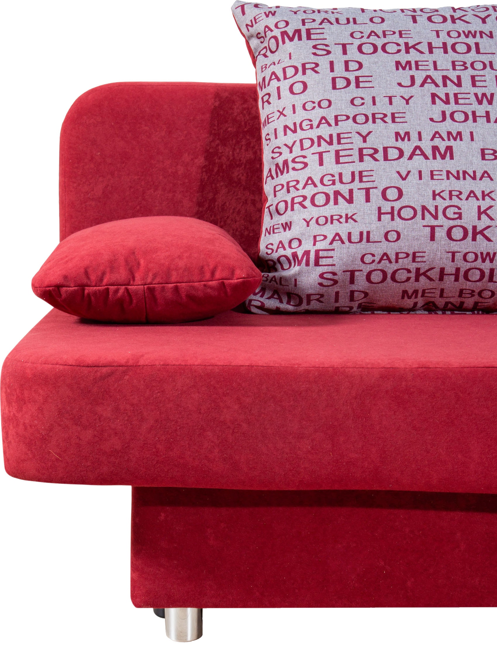 COLLECTION AB Schlafsofa »Ulla inkl. Bettfunktion und Bettkasten«, Schlafsofa,Bettfunktion,Bettkasten,inkl. Rückenkissen,Armlehnekissen