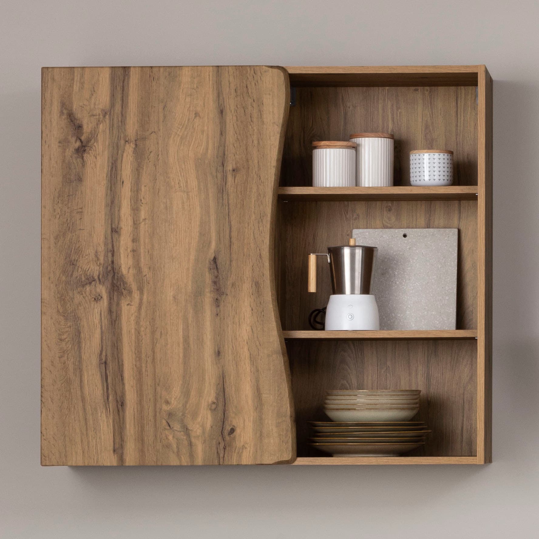 KOCHSTATION Hängeschrank »KS-Bruneck« >>Bruneck<< 60 cm breit, für viel Stauraum, hochwertige MDF-Fronten