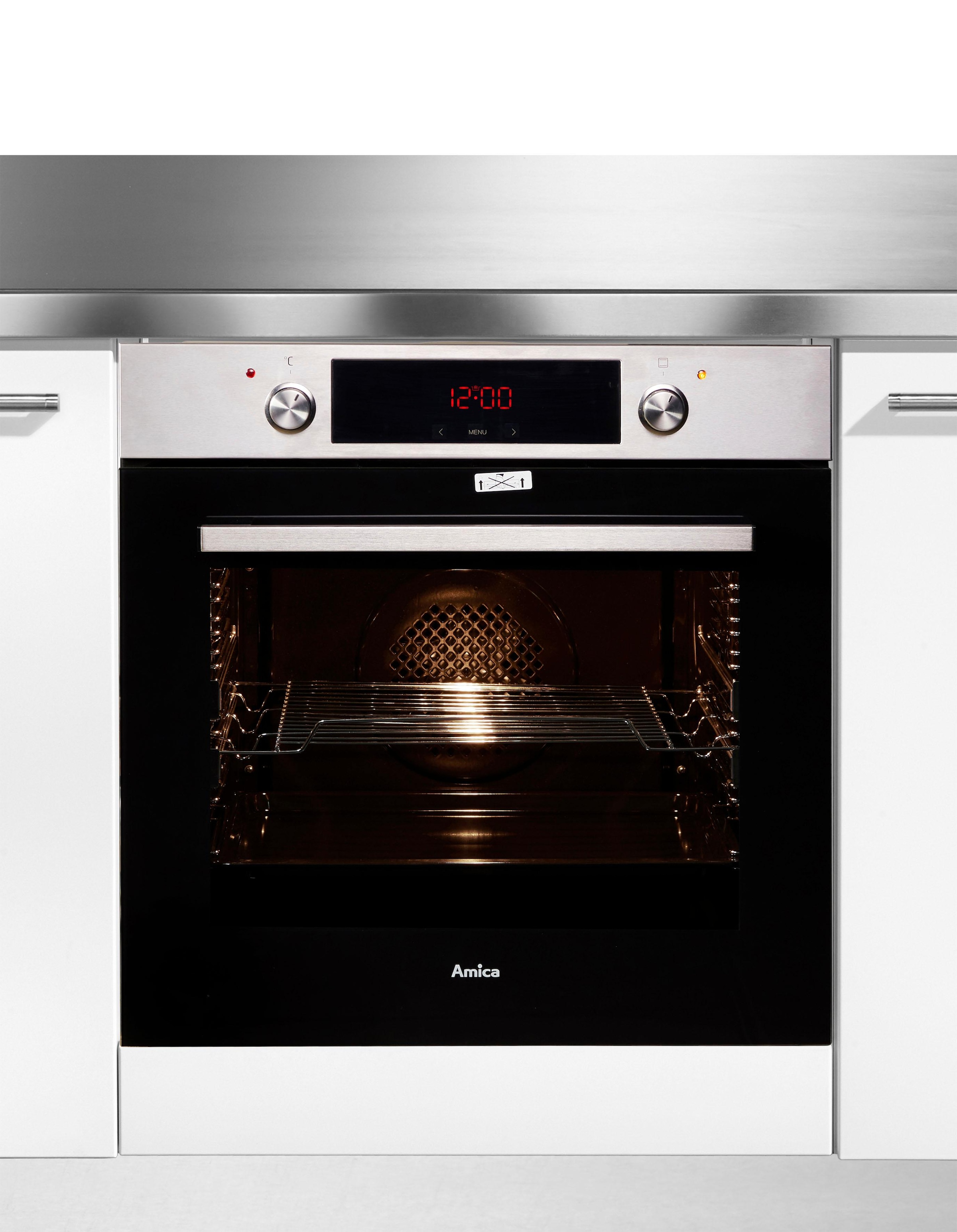 2. Bild von Amica Einbaubackofen »EBX 944 620 E«, EBX 944 620 E, mit 2-fach-Teleskopauszug, Simple Steam, Simple Steam