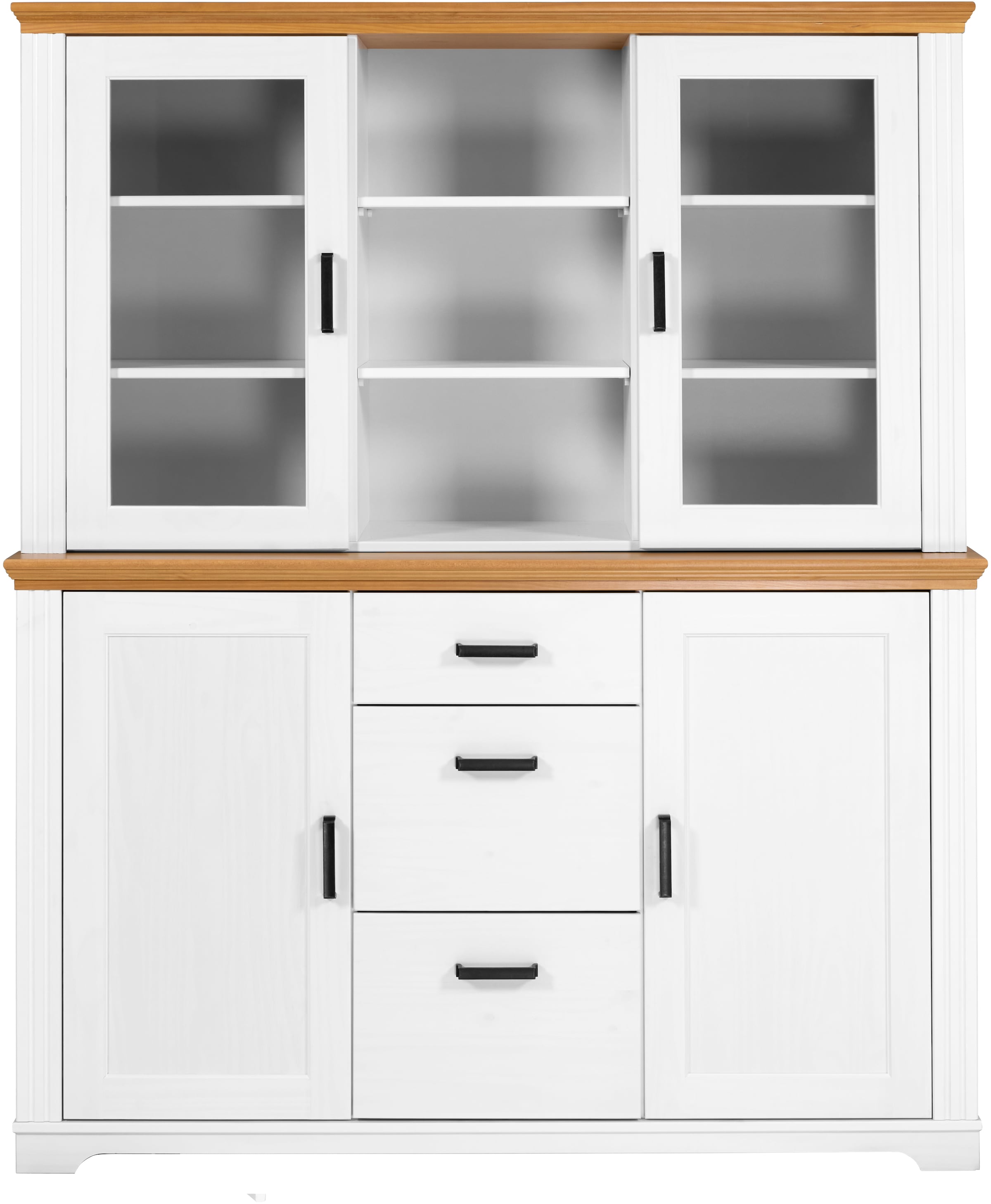 Inter Link Buffet »Maluno« 1 Stk. tlg. Kiefer Massiv, soft-close, Stauraum, BxTxH: ca.166,4 x 48,3 x 199,4 cm