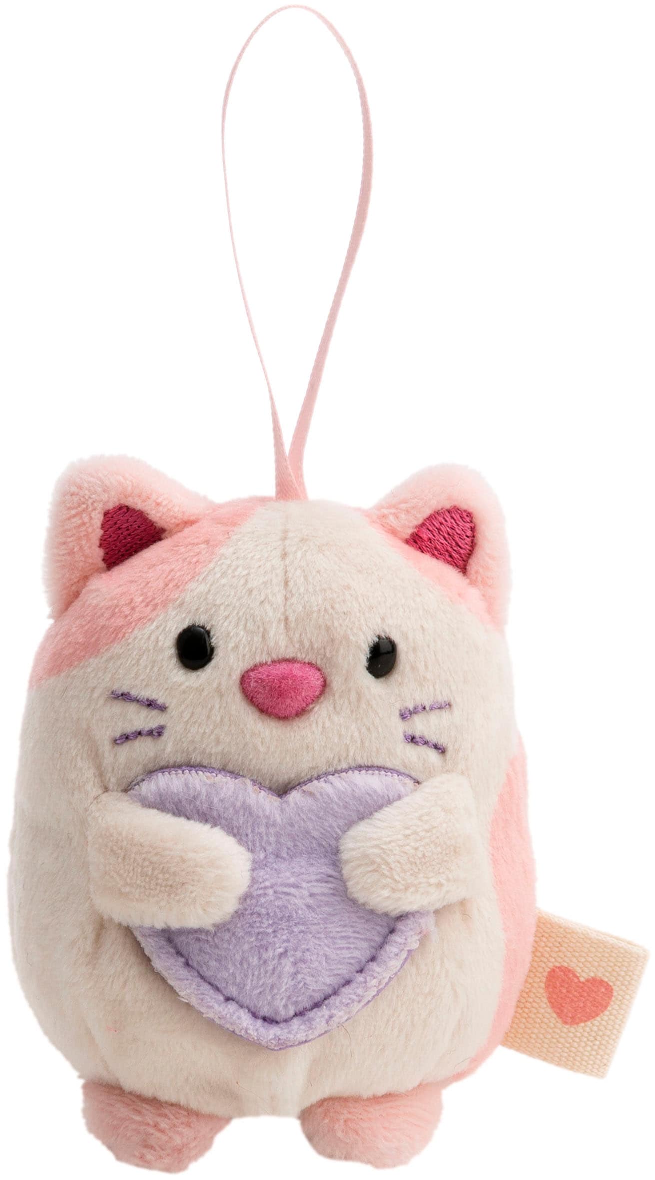 Nici Kuscheltier »mymochi, Set Katze Angy pfirsichfarben 8cm« mit Herztasche & Organzakostüm; in Geschenkbox