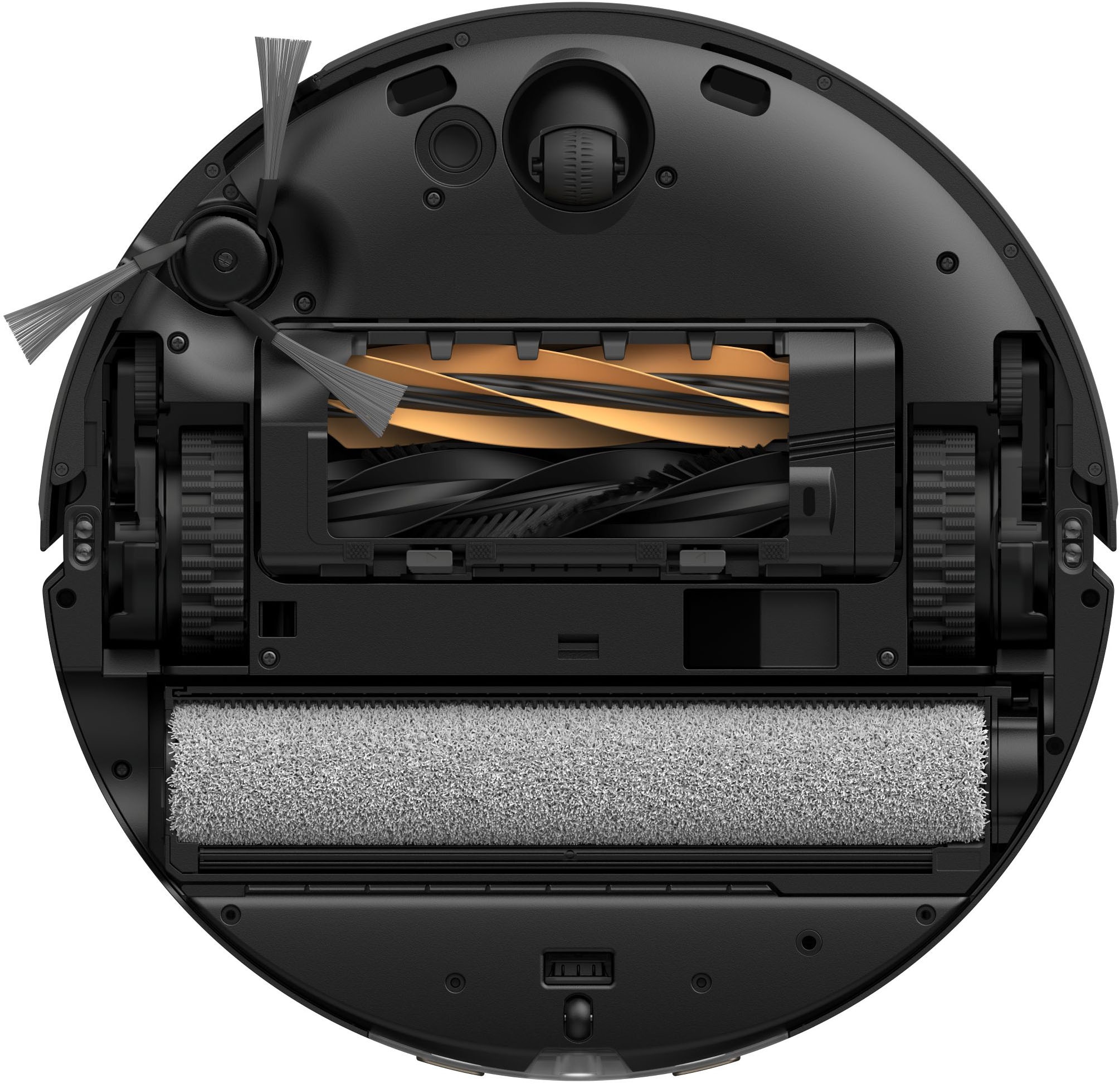 Dreame Nass-Trocken-Saugroboter »Aqua10 Ultra Roller Complete Black«, Warmwasser-Wischsystem, Rollenmopp, überwindet Hindernisse, 30.000 Pa