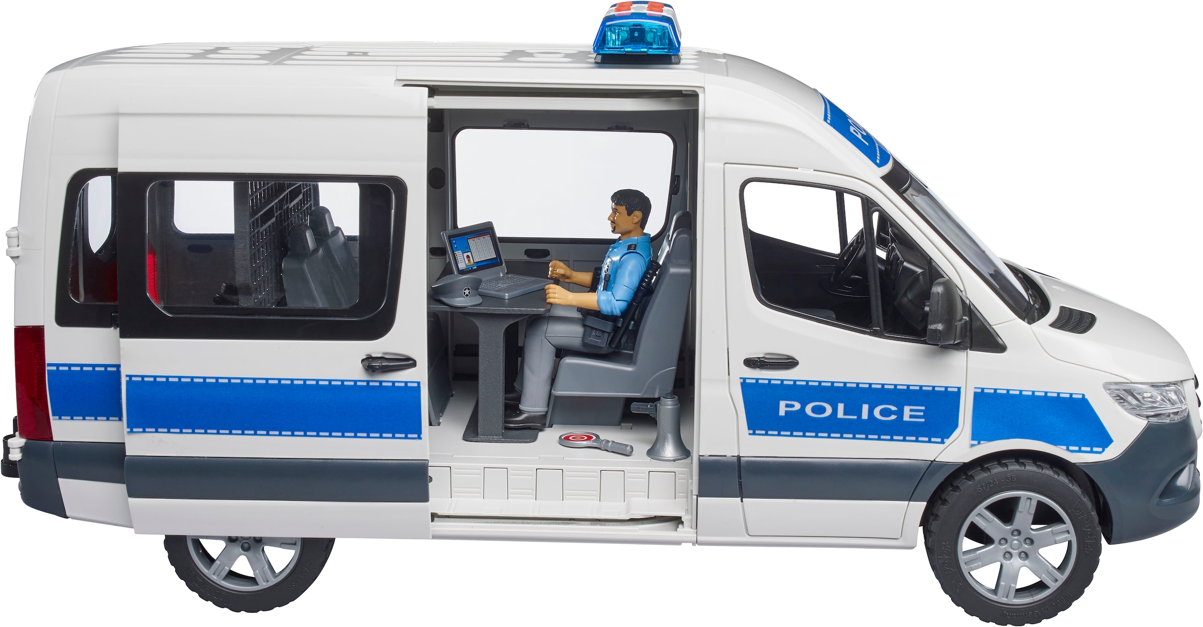 Bruder® Spielzeug-Transporter »MB Sprinter Polizei Einsatzfahrzeug mit Polizist (02683)« mit Licht und Sound; Made in Europe