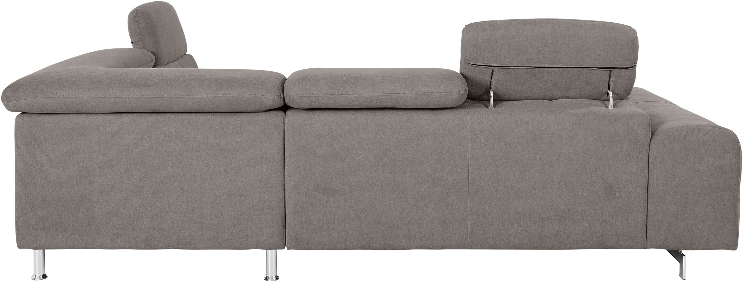 COTTA Ecksofa »Chef L-Form«, mit Kopfteilverstellung, edle Metallkufen, wahlweise mit Bettfunktion