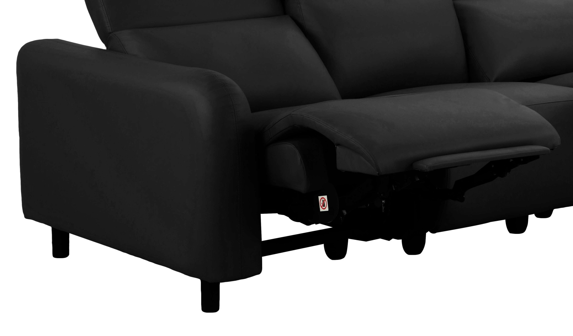 Home affaire 3-Sitzer »SKAANE Kunstleder, 229 cm, manuelle-u. elektrische Relaxfunktion«, Relax-Funktion in 2 Sitzen, Kopfteilverstellung, Federkernpolsterung