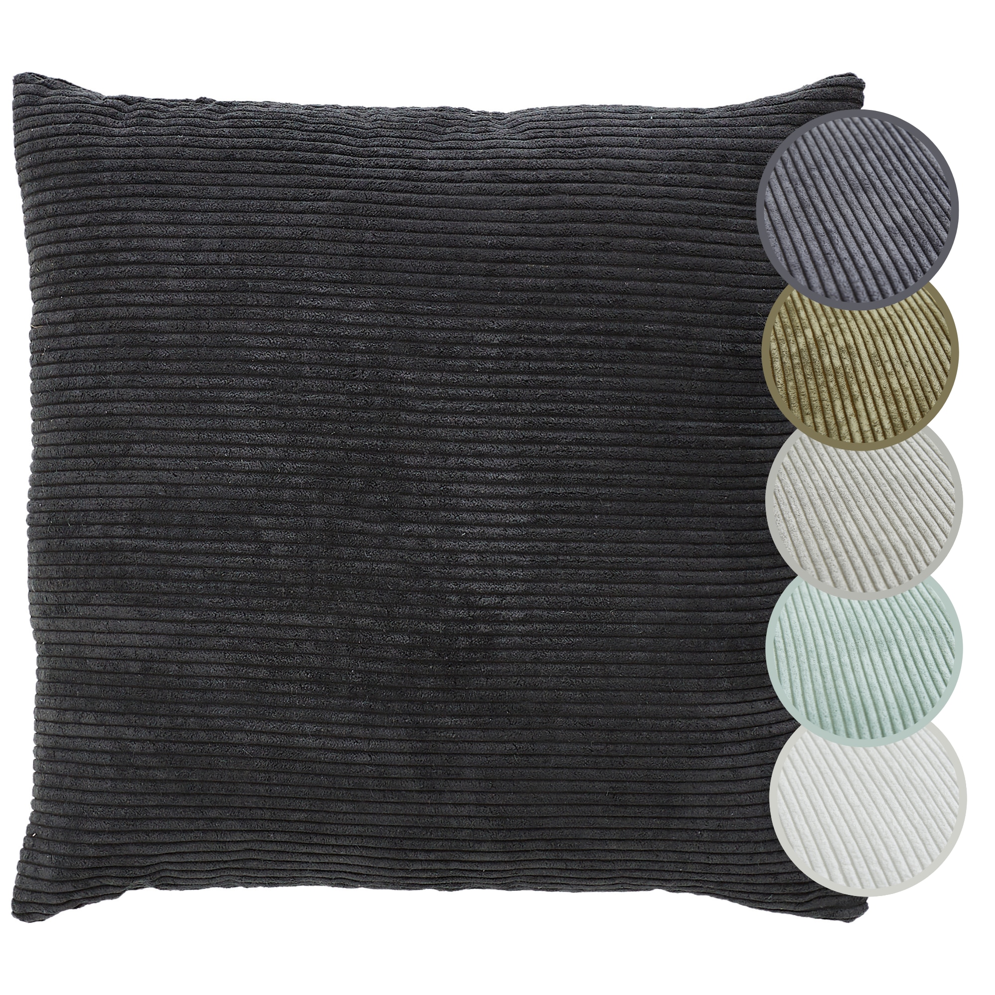 Andiamo Dekokissen »Cord Kissen Emy, Kissenhülle mit Füllung« Sofakissen, eckig, 40x40 oder 30x50  cm, auch als 4er Set erhältlich