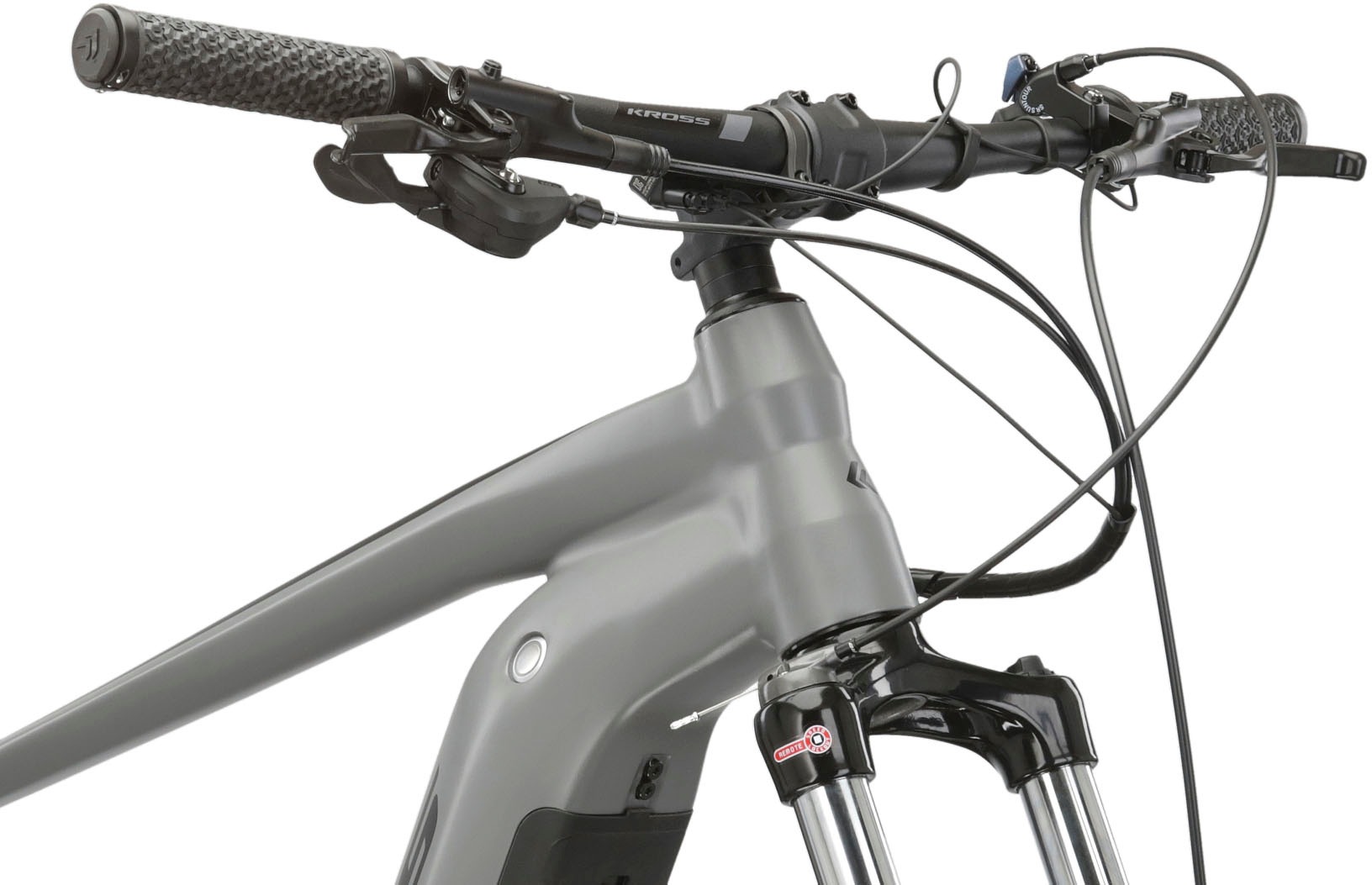 Kross E-Bike »KROSS E-MTB Level Boost 1.0 29" grau«, 10 Gang, Shimano, DEORE M5120, Mittelmotor 250 W, Pedelec, Elektrofahrrad für Damen und Herren