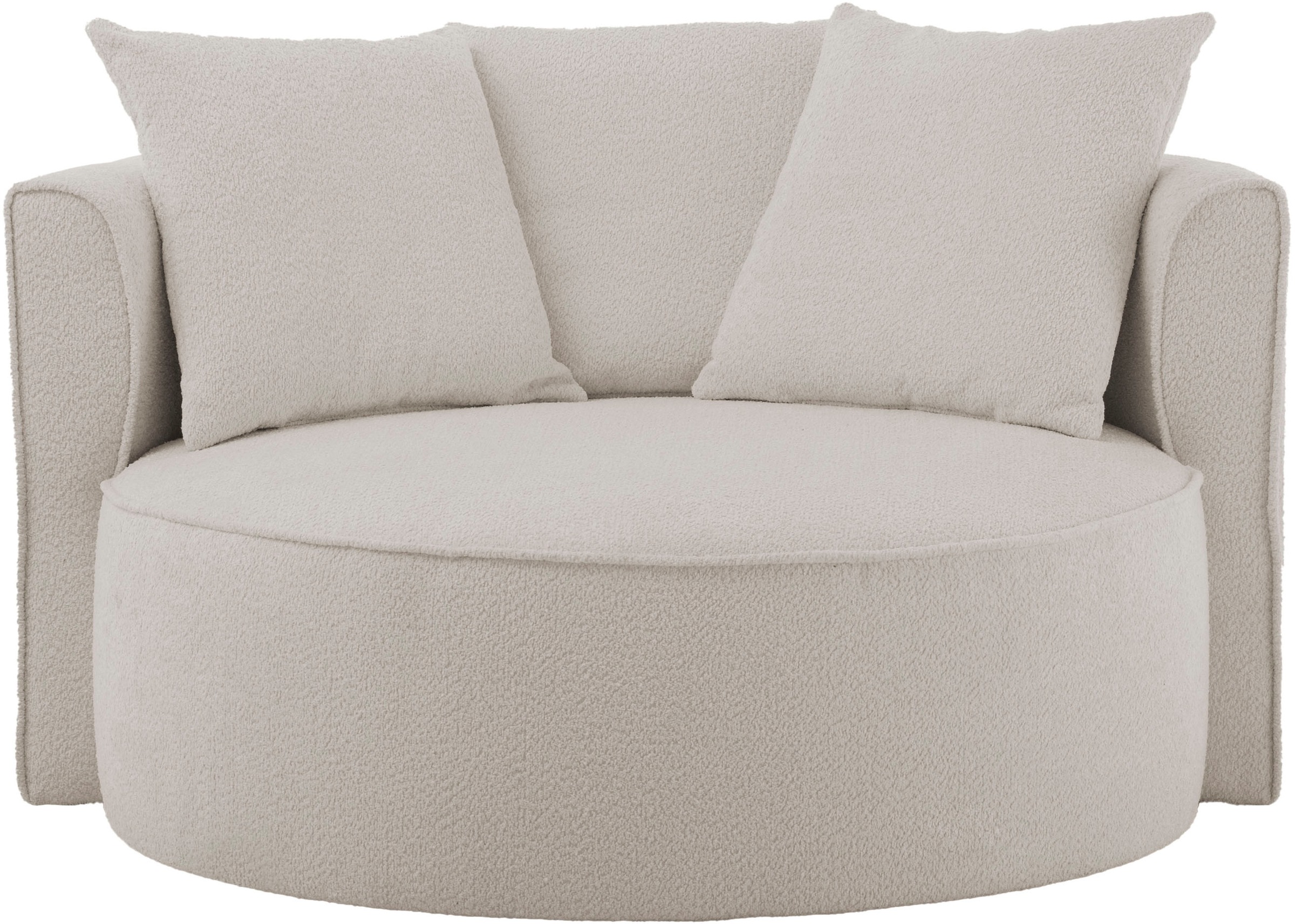 LeGer Home by Lena Gercke XXL-Sessel »Isalie, Lesesessel, Loveseat, inklusive Zierkissen«, extra große Sitzfläche, optional mit Hocker, Cord, Samt, Bouclé