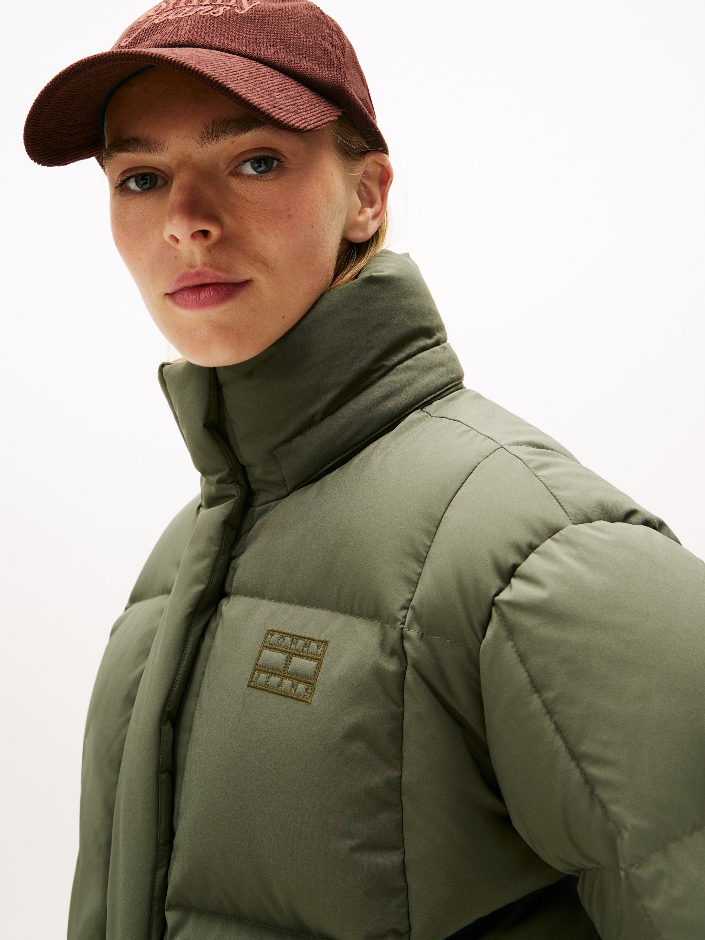 Tommy Jeans Steppjacke »TJW ALASKA GRID DOWN JACKET EXT« mit Kapuze