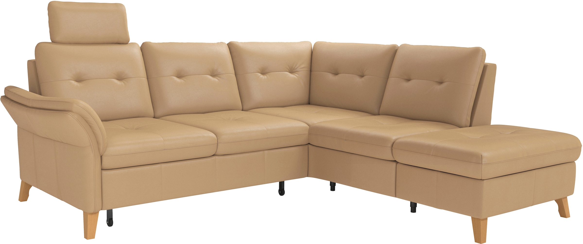 sit&more Ecksofa »Göteborg«, inkl. Sitztiefenverstellung, wahlweise mit Bettfunktion & Bettkasten