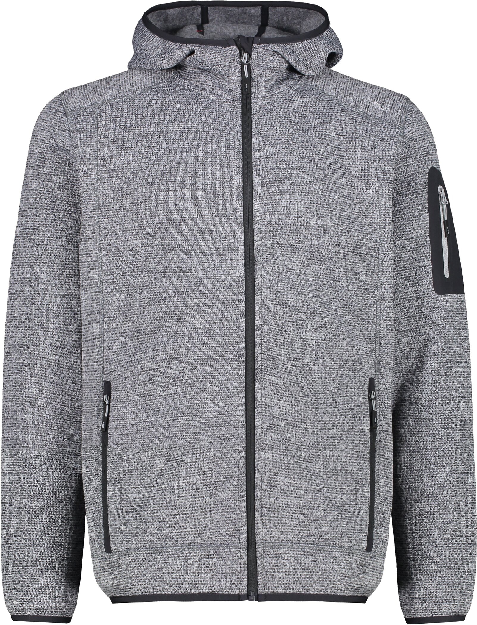 CMP Strickfleecejacke »MAN JACKET FIX HOOD«, (1 St.), mit Kapuze