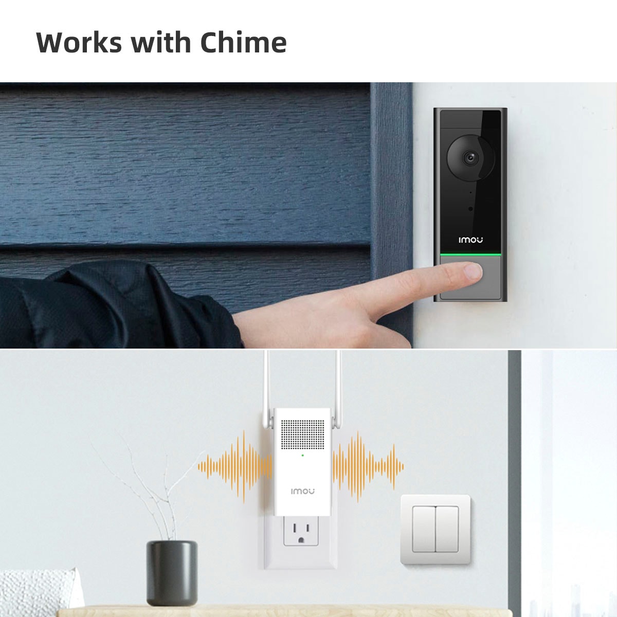 Imou Überwachungskamera »Smart Kamera-Türklingel DB60 Kit« Außenbereich