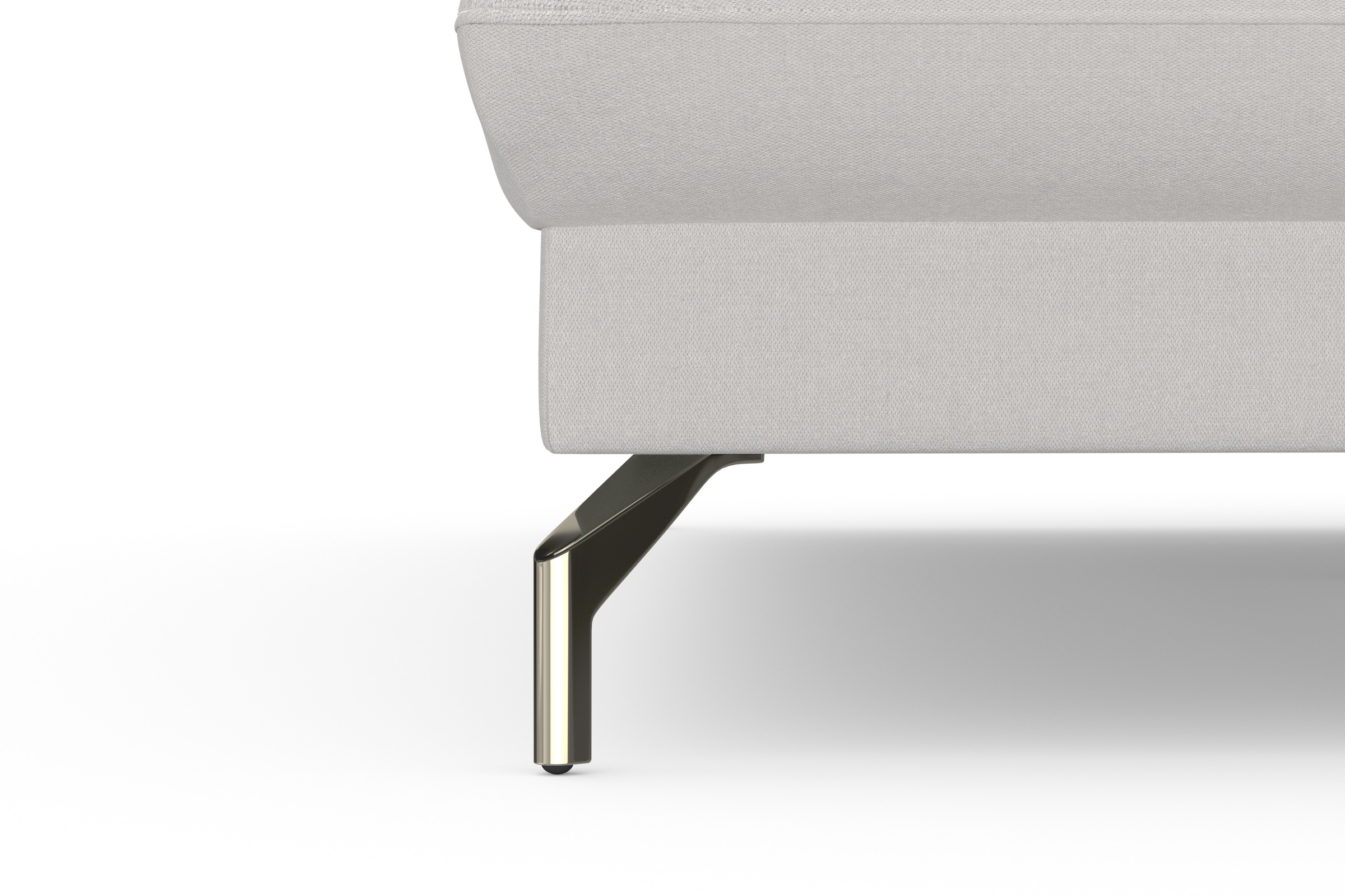 sit&more Ecksofa »Fashion L-Form«, wahlweise mit Kopfteilverstellung, Vorziehsitz, motorisch, Nickelfüße