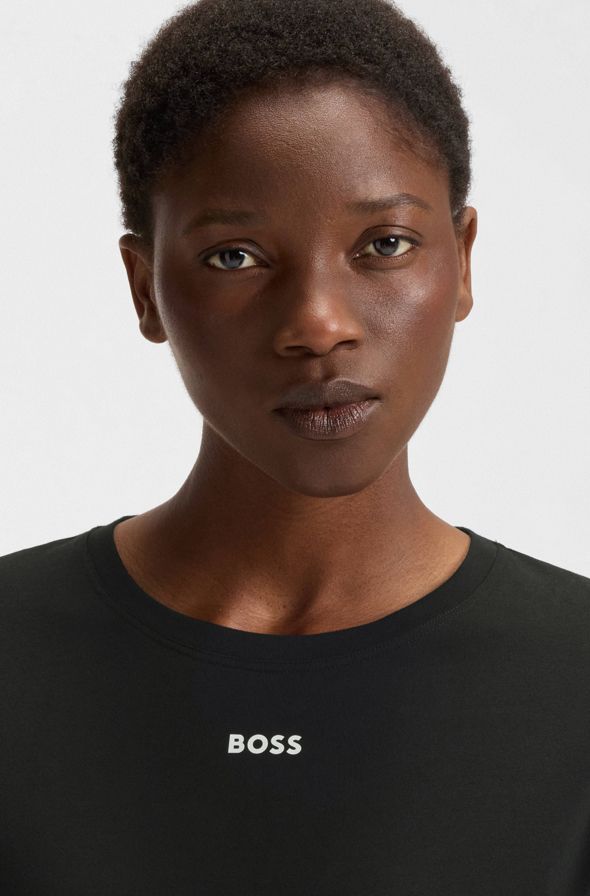 BOSS Nachthemd, weiches Baumwoll Nachtkleid