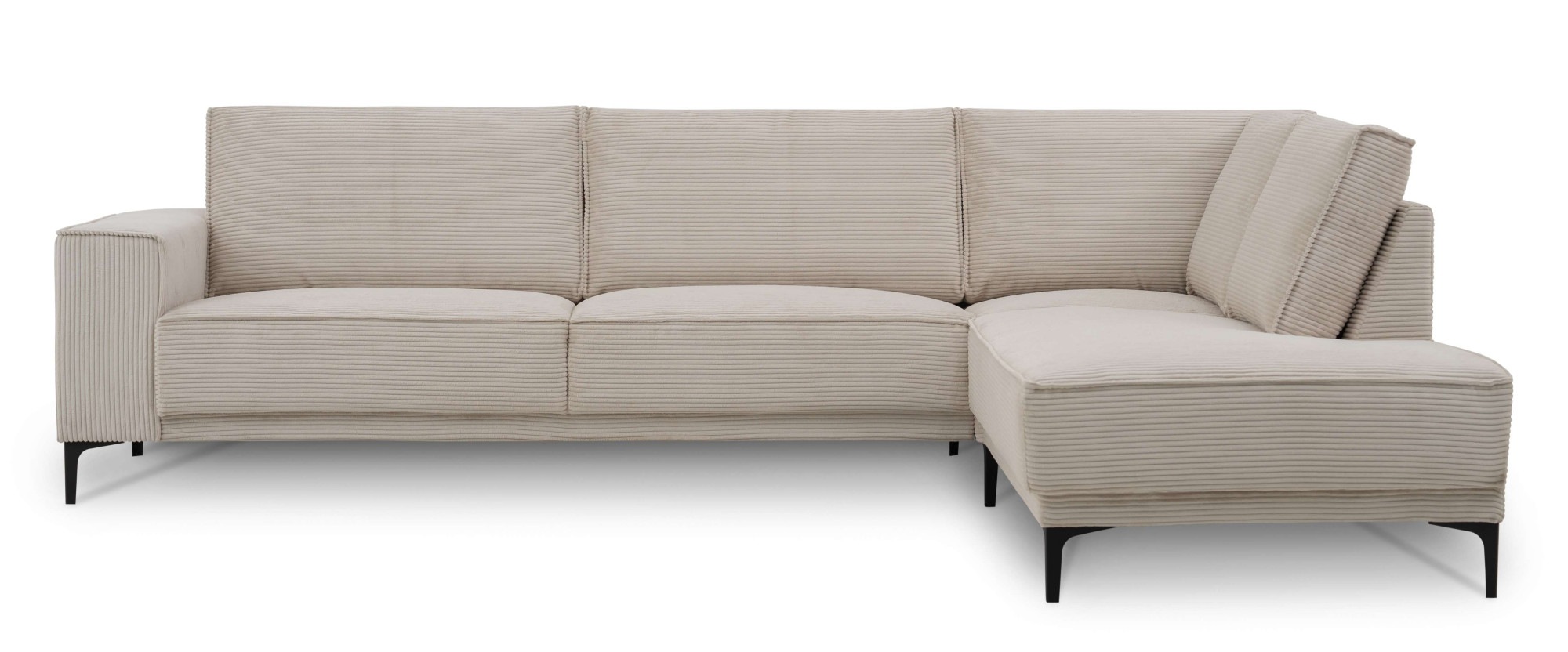 PLACES OF STYLE Ecksofa »Polsterecke Oland, Struktur, Flachgewebe, Luxus-Mi günstig online kaufen