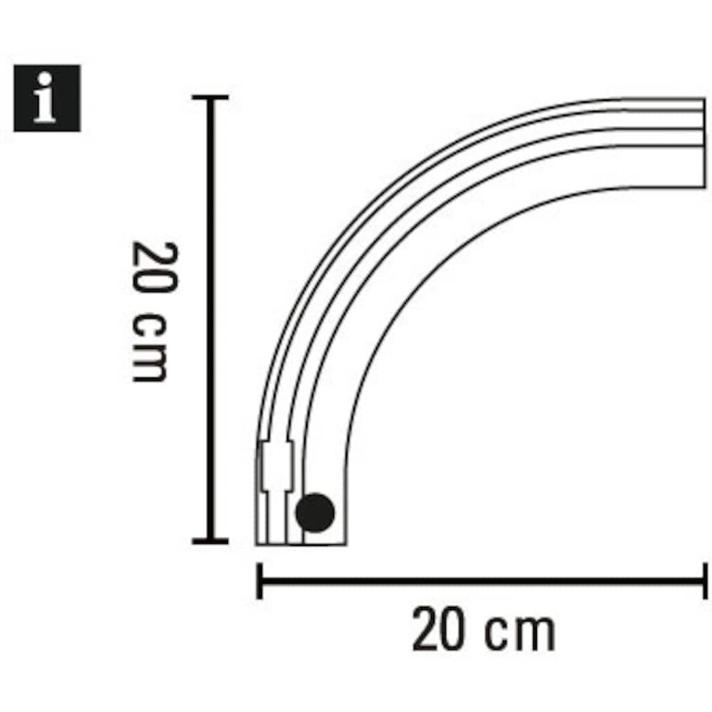 GARDINIA Gardinenschiene »Rundbogen«, 1 läufig-läufig, Fixmaß